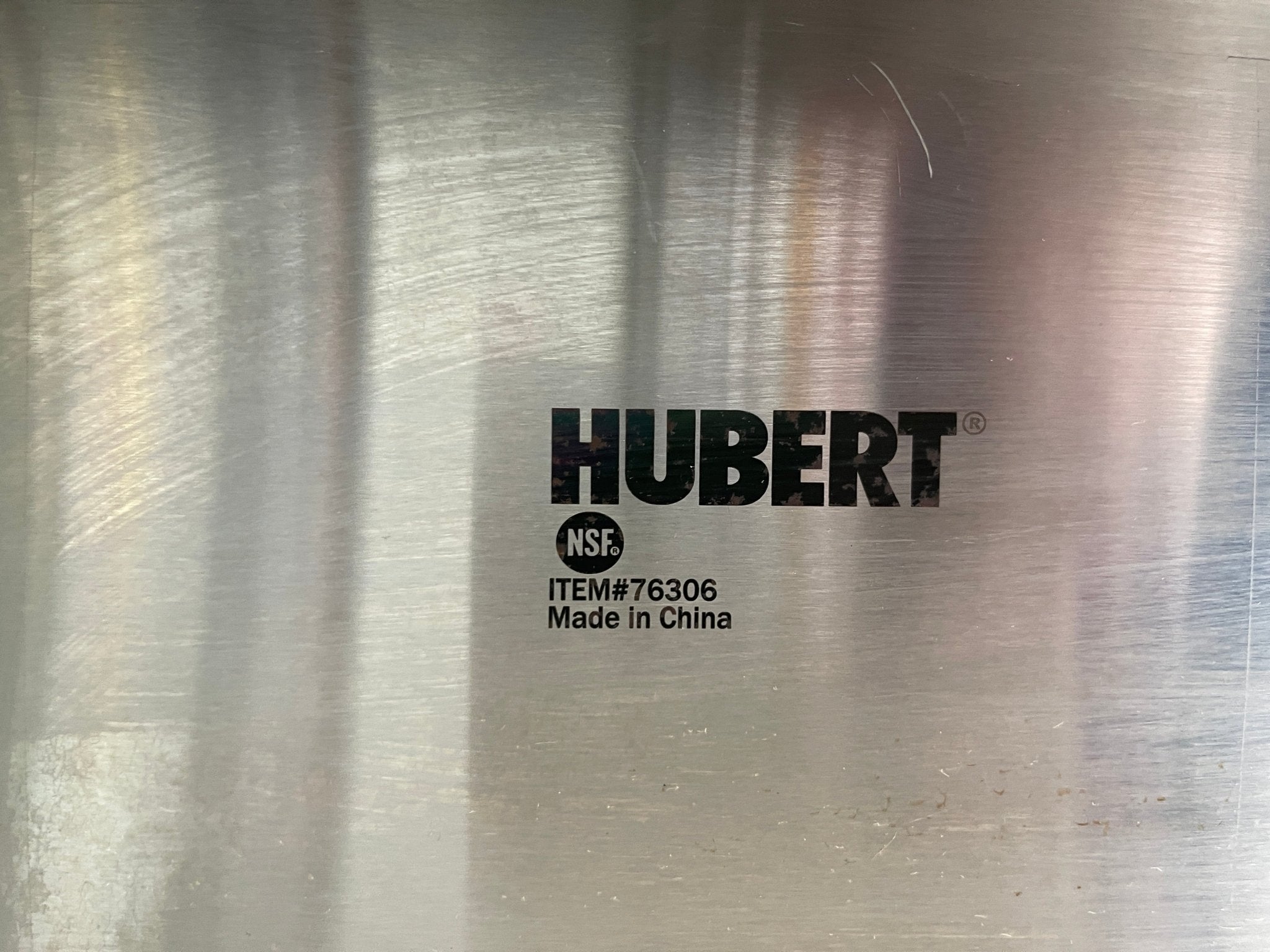 Used 52" Hubert 76306 Stainless 3 Pan Mobile Ice Down Bar Food Service Cart - SS309 - Falcon Restaurant Supply - 8