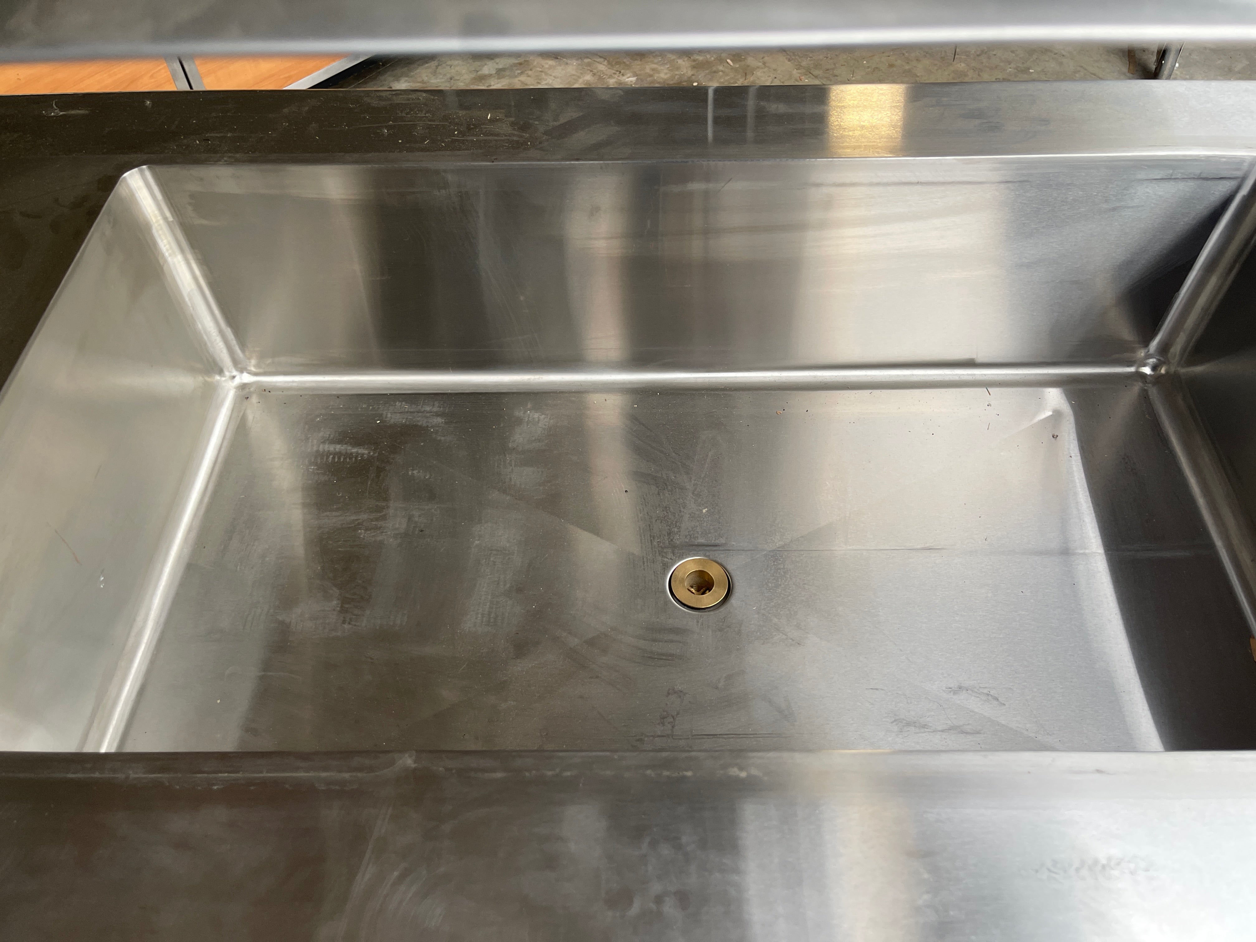 Used 52" Hubert 76306 Stainless 3 Pan Mobile Ice Down Bar Food Service Cart - SS309