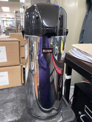 Used Bunn 28696.0002 Push Button Airpot Coffee Server Dispenser 2.15 Liter