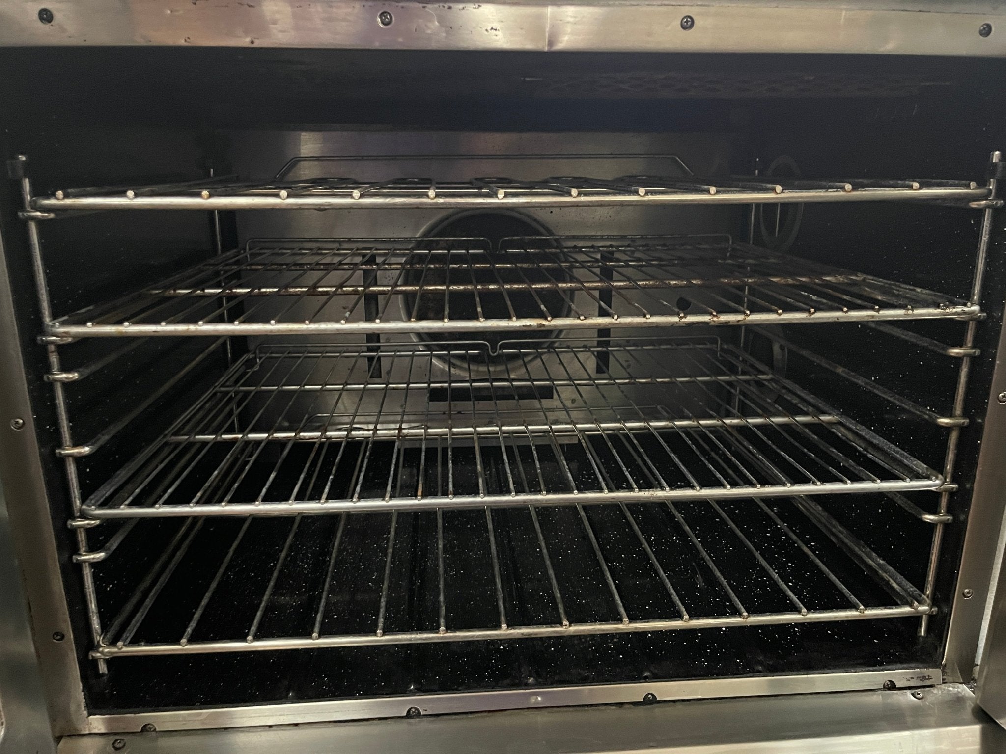 Used Lang ECCO - SII Electric Full Sized Convection Oven With Stand 208/240V - Falcon Restaurant Supply - 3