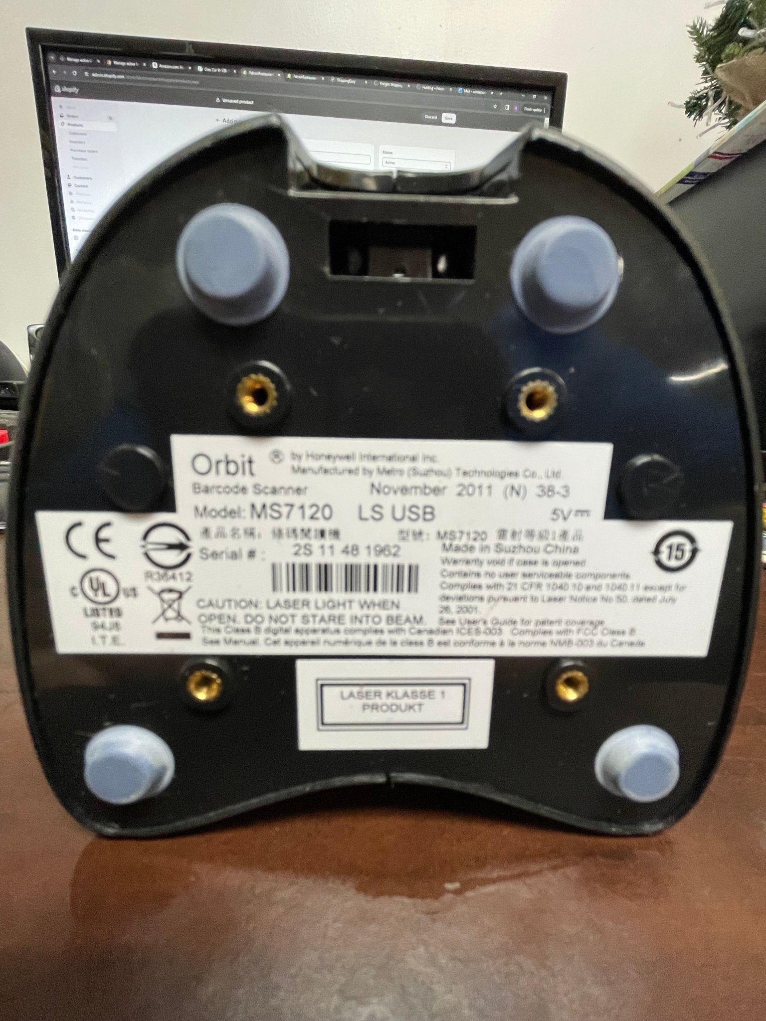 Used Honeywell Orbit MS7120 Orbit Retail Barcode Reader - Falcon Restaurant Supply - 7