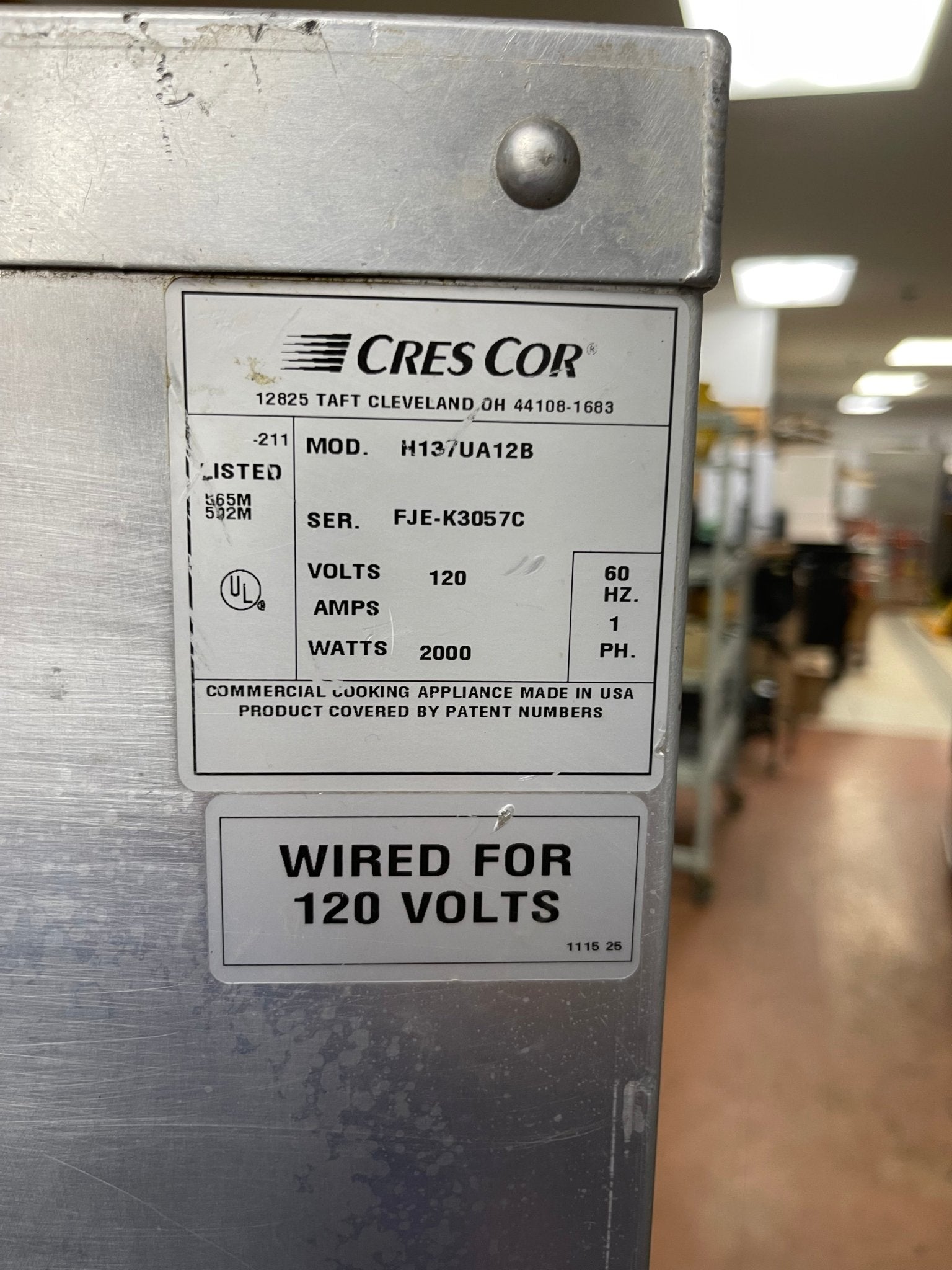 Used Cres Cor Full Height Insulated 32 Pan Heated Holding Cabinet food Warmer 120V - Falcon Restaurant Supply - 12