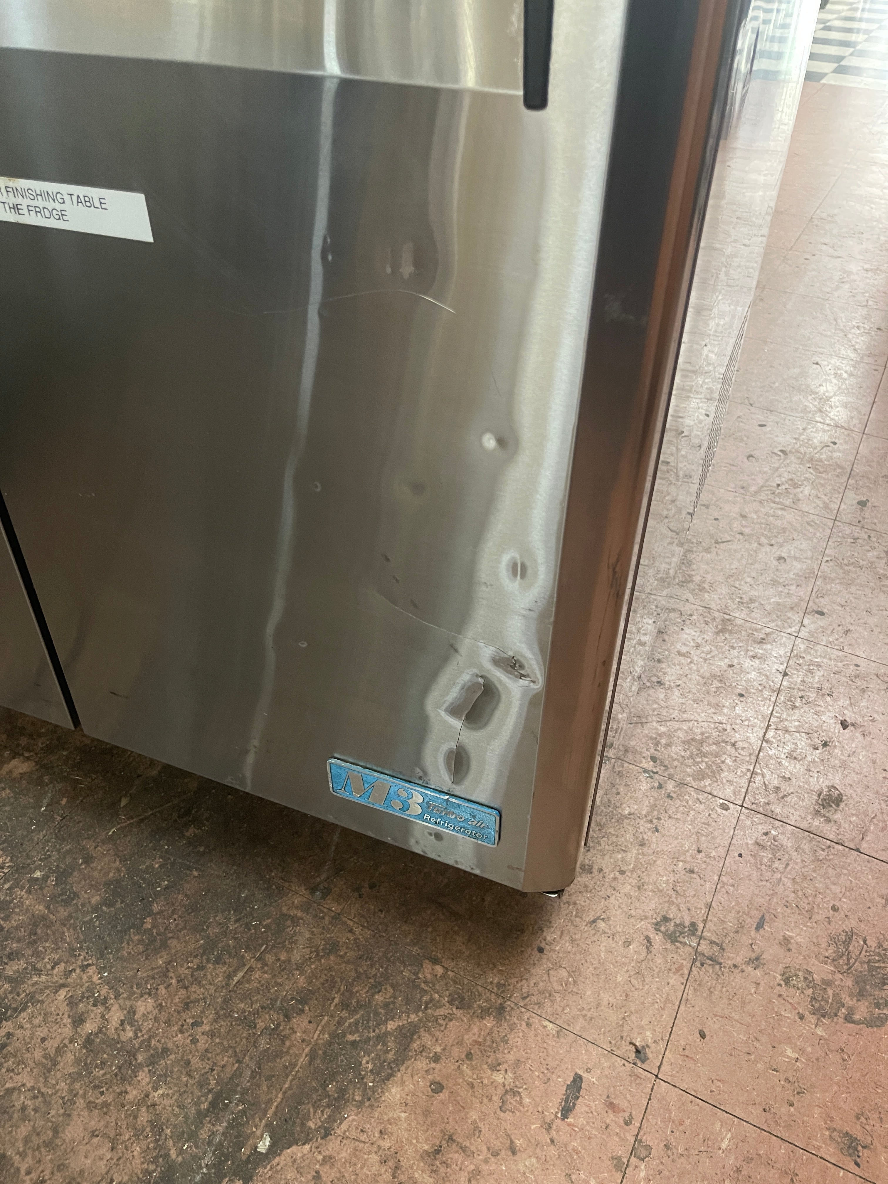 Used 36" Turbo Air MST-36-15 Mega Top 2 Door Refrigerated Sandwich Prep Table 120V