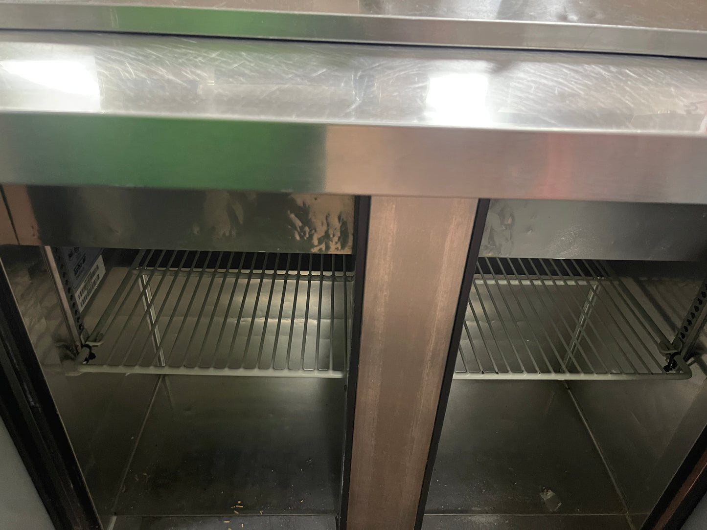Used 36" Turbo Air MST-36-15 Mega Top 2 Door Refrigerated Sandwich Prep Table 120V