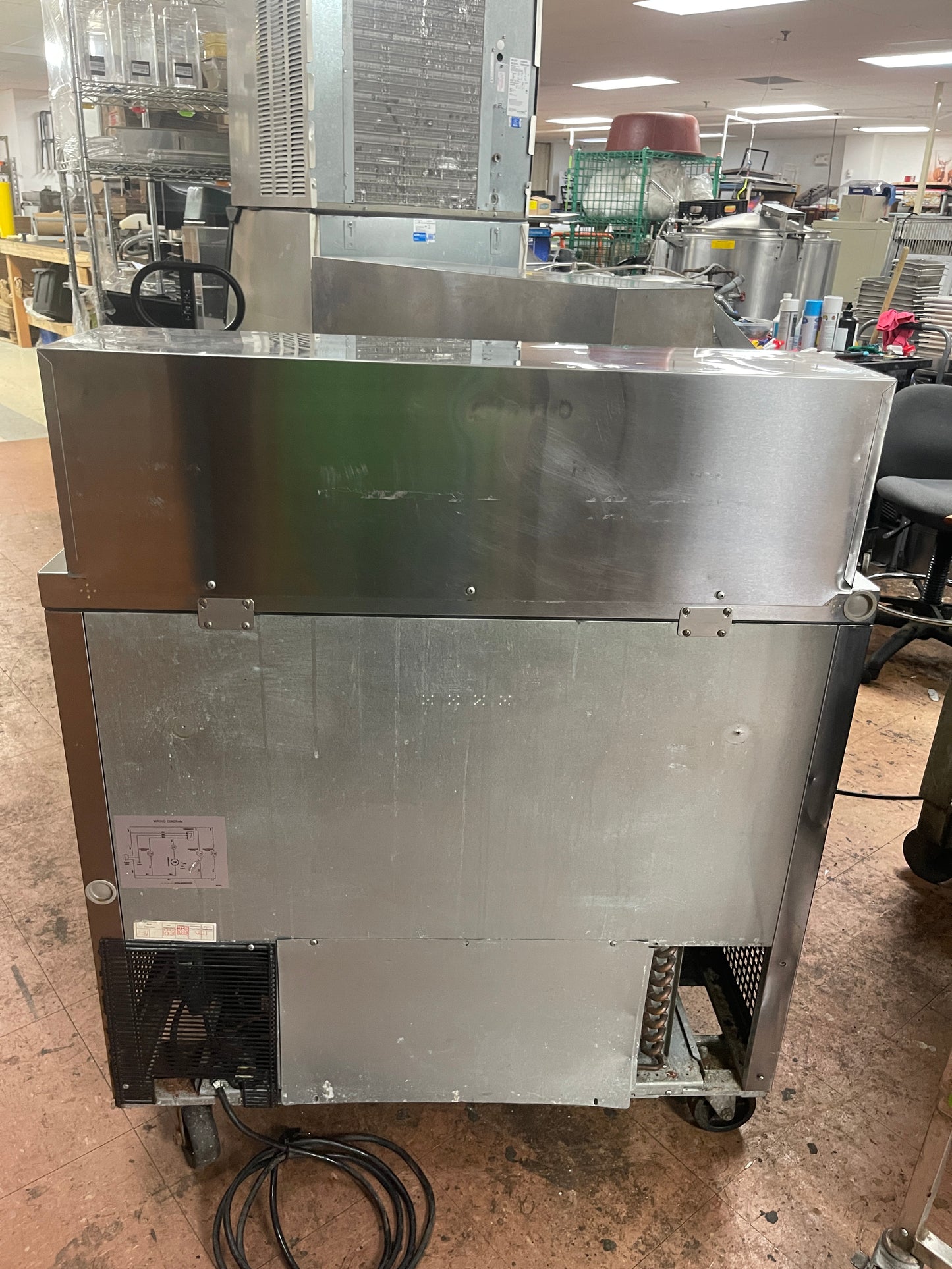 Used 36" Turbo Air MST-36-15 Mega Top 2 Door Refrigerated Sandwich Prep Table 120V