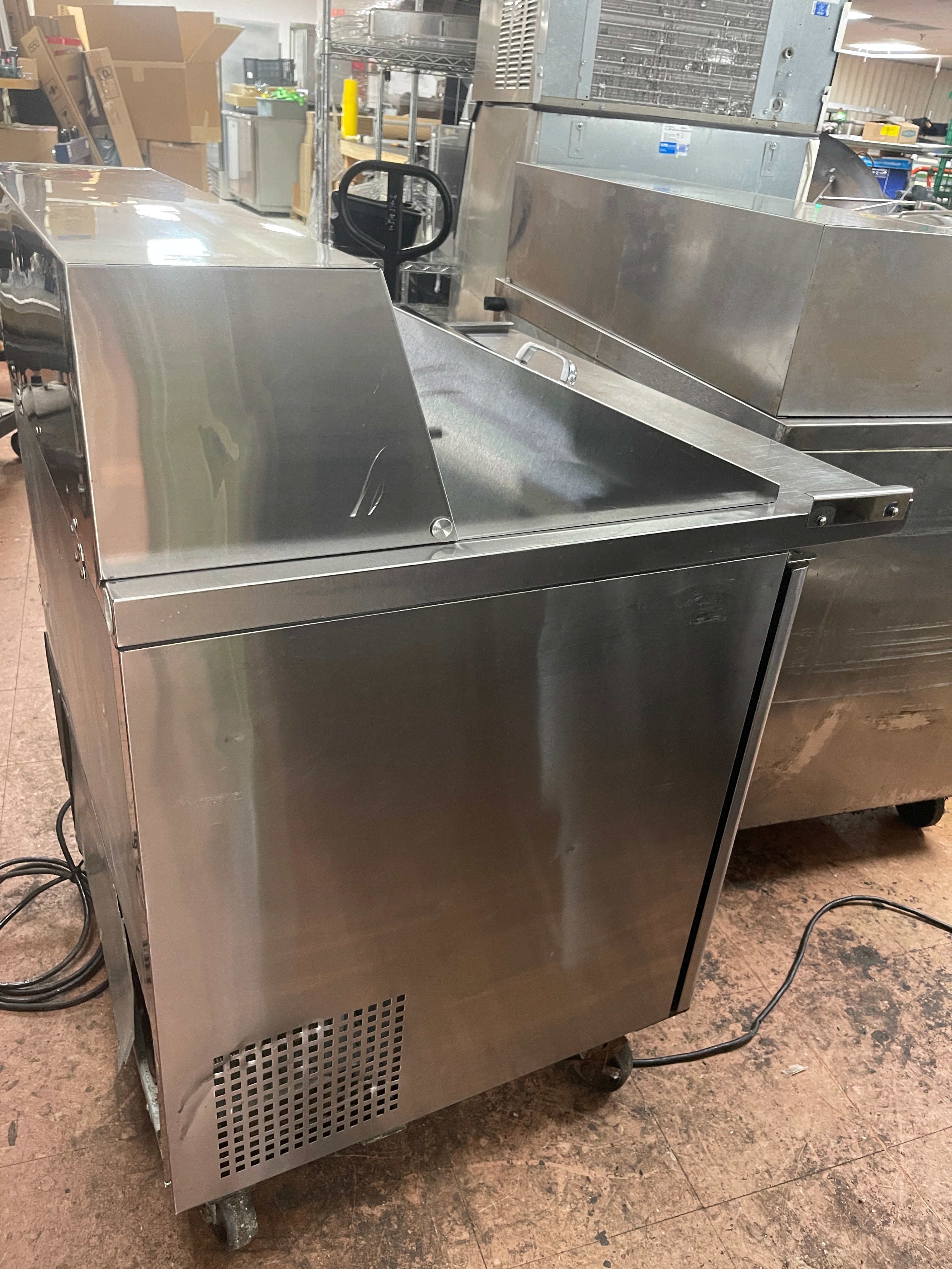 Used 36" Turbo Air MST-36-15 Mega Top 2 Door Refrigerated Sandwich Prep Table 120V