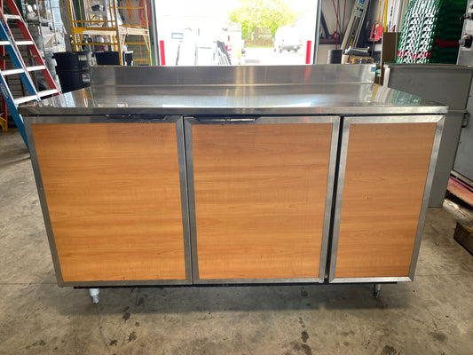 Used 60" RBC-60M Refrigerated Work Top 2 Door Back Counter 120V