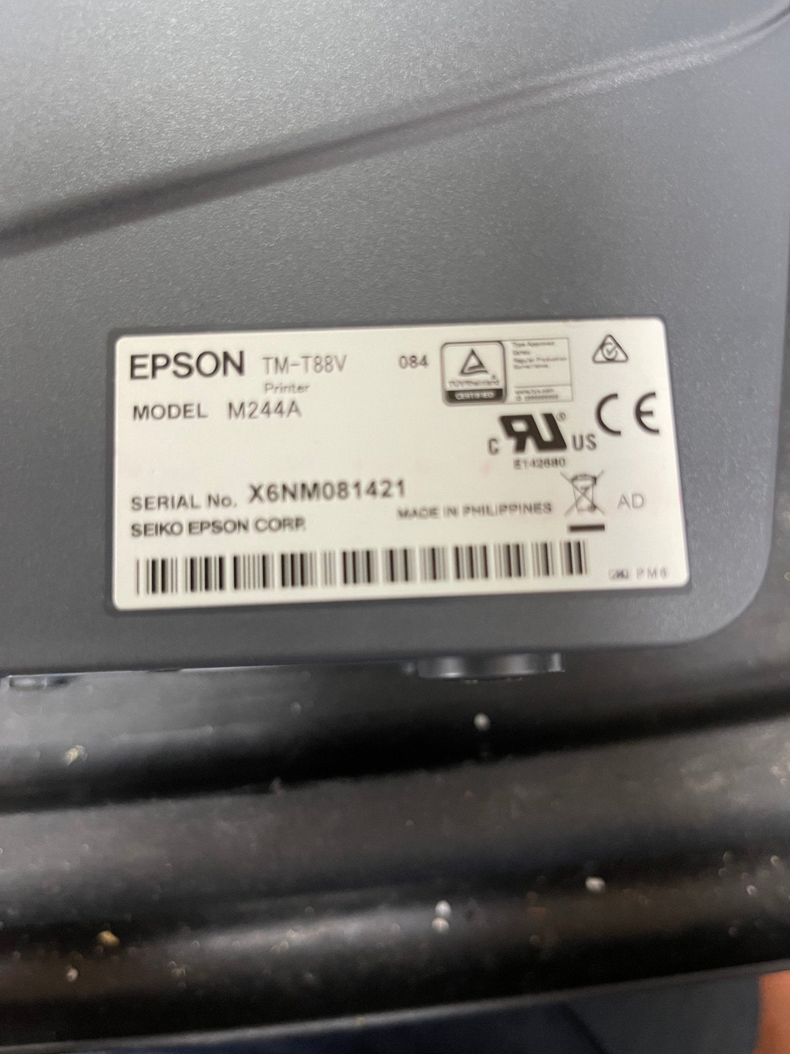Used Epson TM - T88V POS Retail Thermal Receipt Printer - HLR - Falcon Restaurant Supply - 5