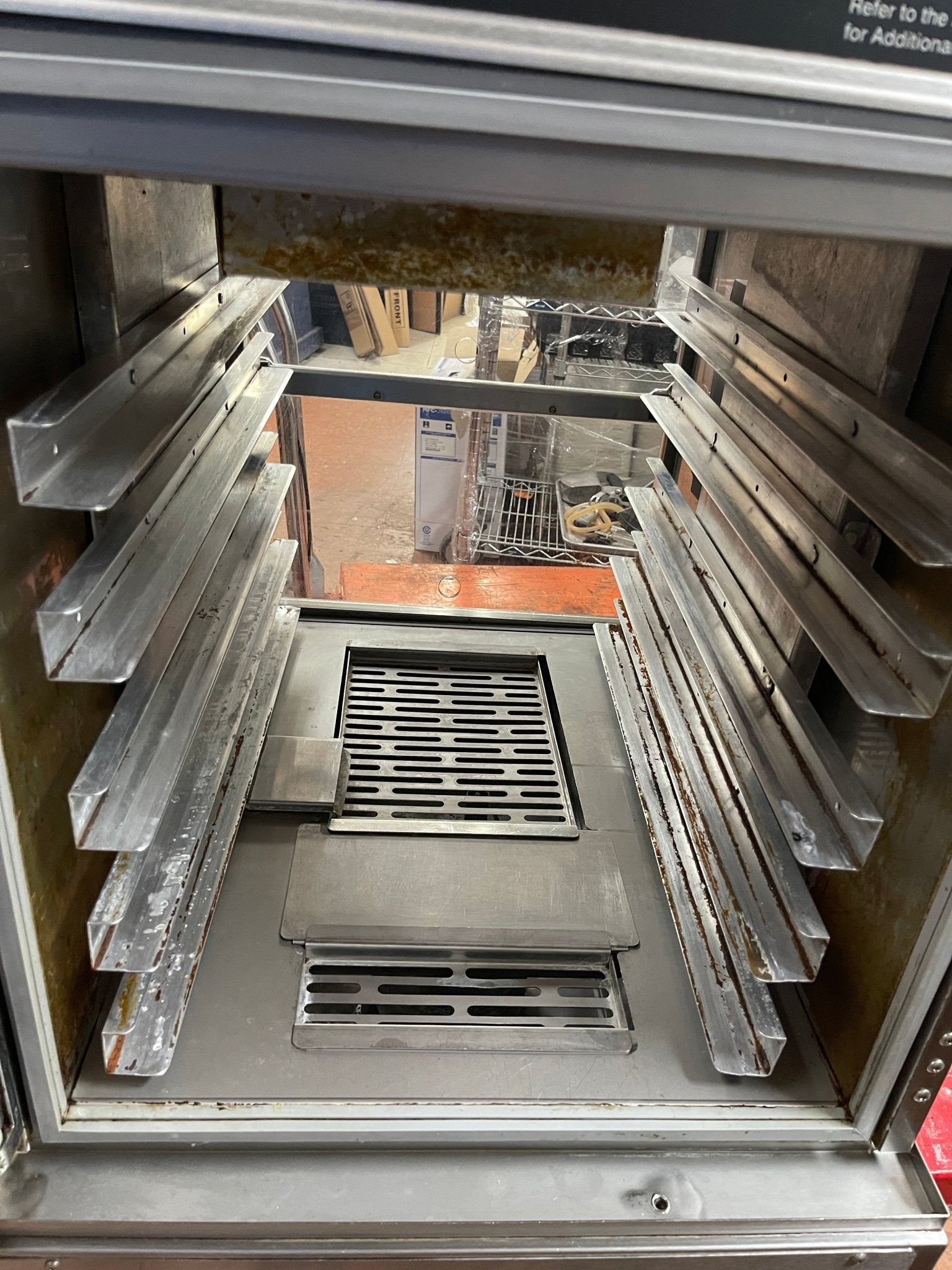 Used Henny Penny AHC - 993 Humidified Heated Pass Thru Holding Cabinet 120V - Falcon Restaurant Supply - 8