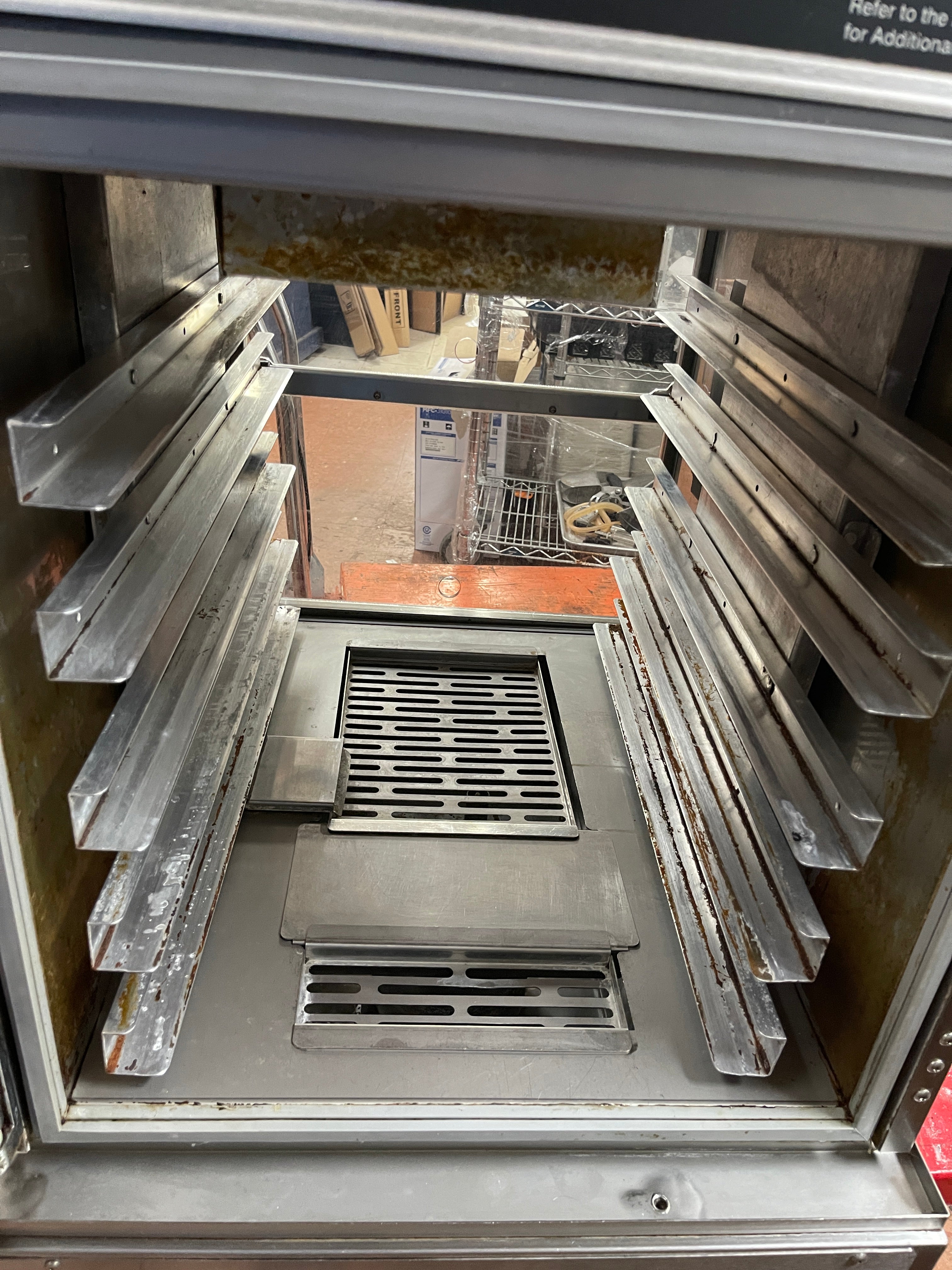 Used Henny Penny AHC-993 Humidified Heated Pass Thru Holding Cabinet 120V