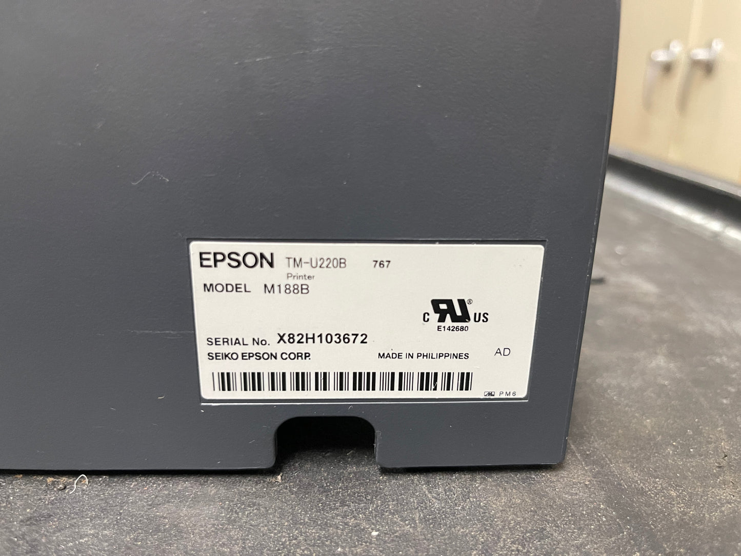 Used Epson TM-U220B M188B Thermal Retail POS Receipt Printer - HLR