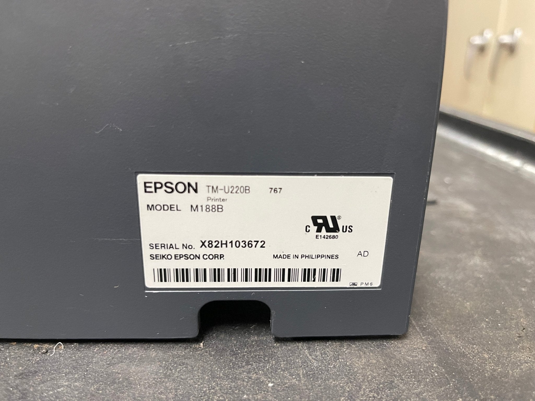 Used Epson TM - U220B M188B Thermal Retail POS Receipt Printer - HLR - Falcon Restaurant Supply - 7