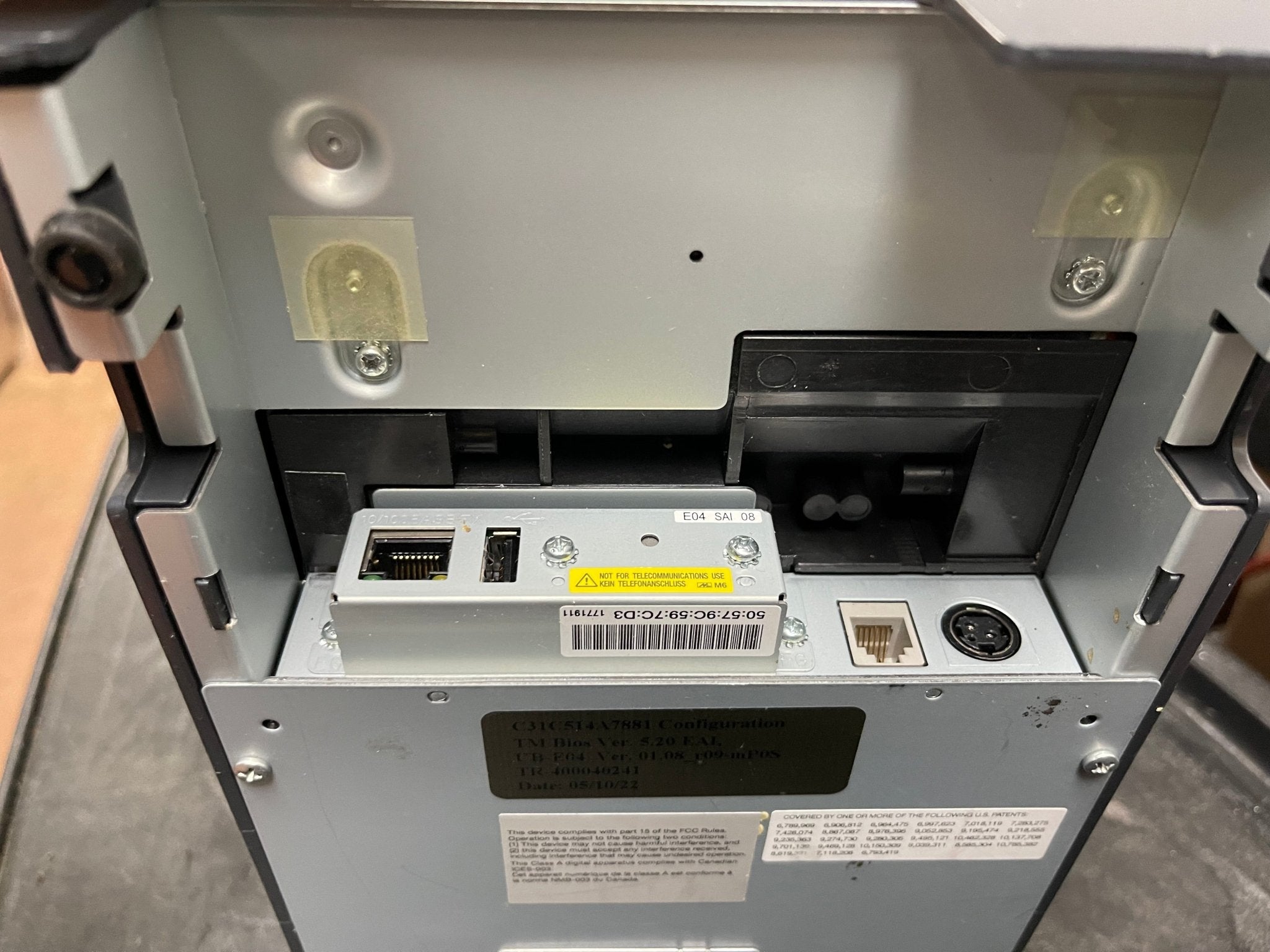 Used Epson TM - U220B M188B Thermal Retail POS Receipt Printer - HLR - Falcon Restaurant Supply - 6