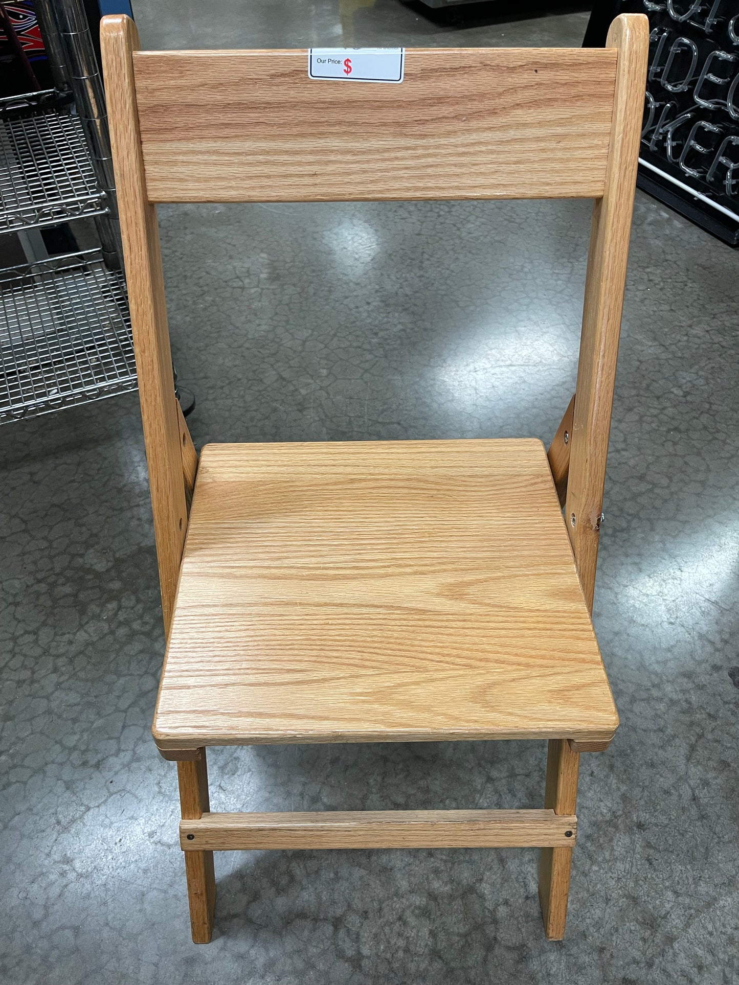 Wooden Folding Chair Restaurant Dining Seating