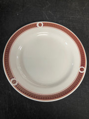 Used 6-1/4" Steelite Ambassador Burgundy China Plates Case of 36