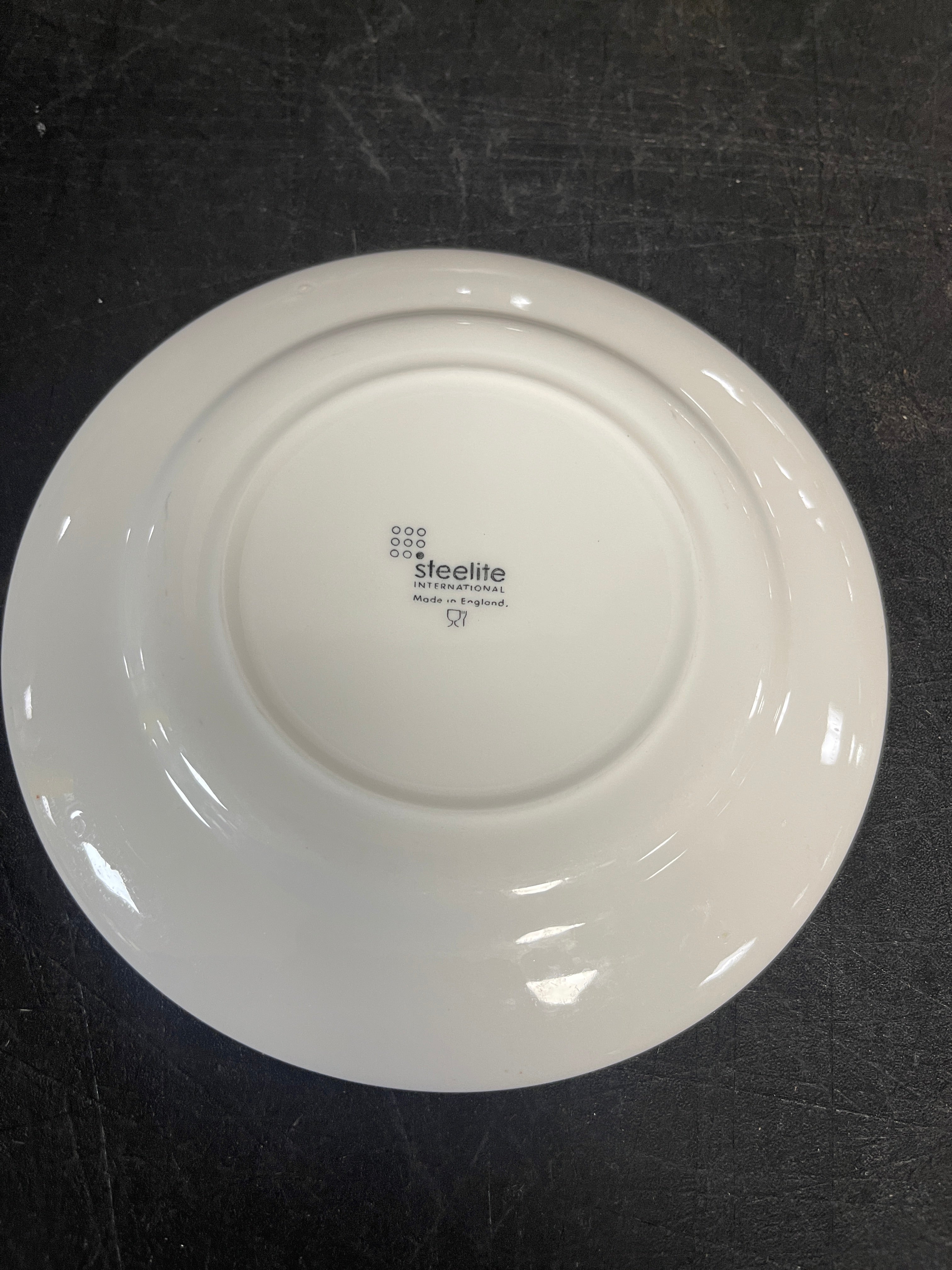 Used 6-1/4" Steelite Ambassador Burgundy China Plates Case of 36