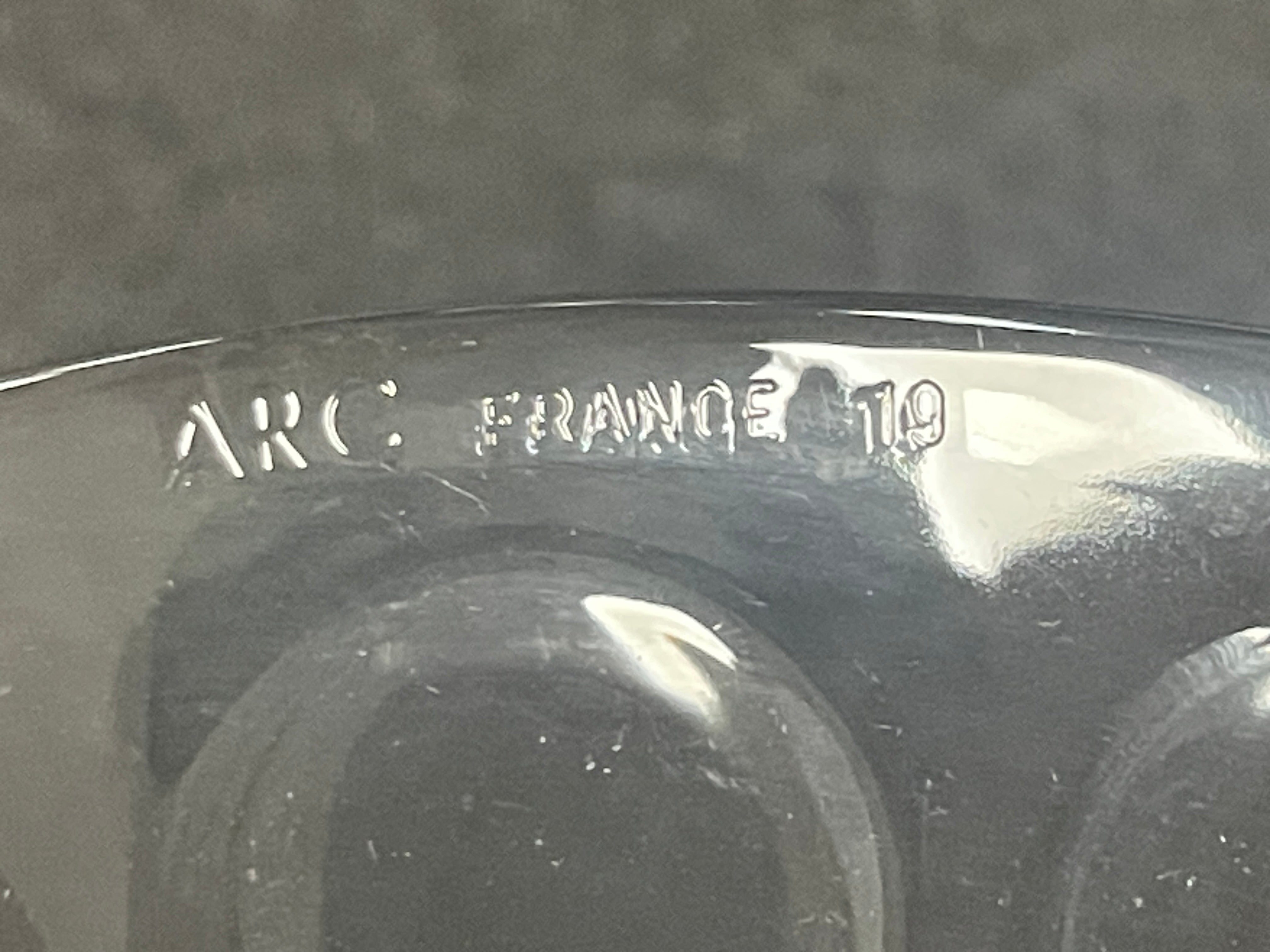 Used Arcoroc 01141 Roc 9 1/8" Clear Dinner Salad Plate Case of 24