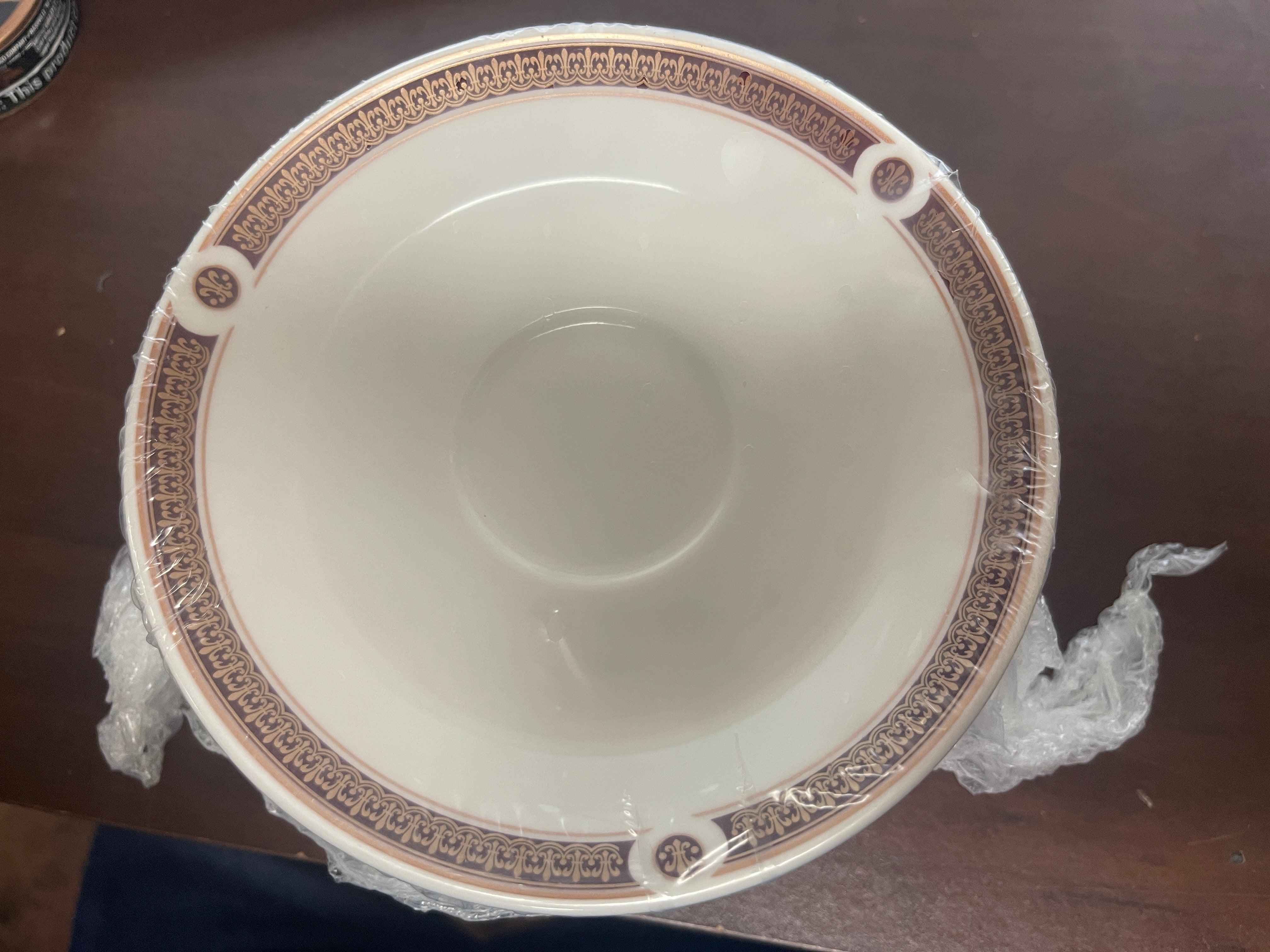 New 6" Steelite Ambassador Burgundy China Plates Case of 36