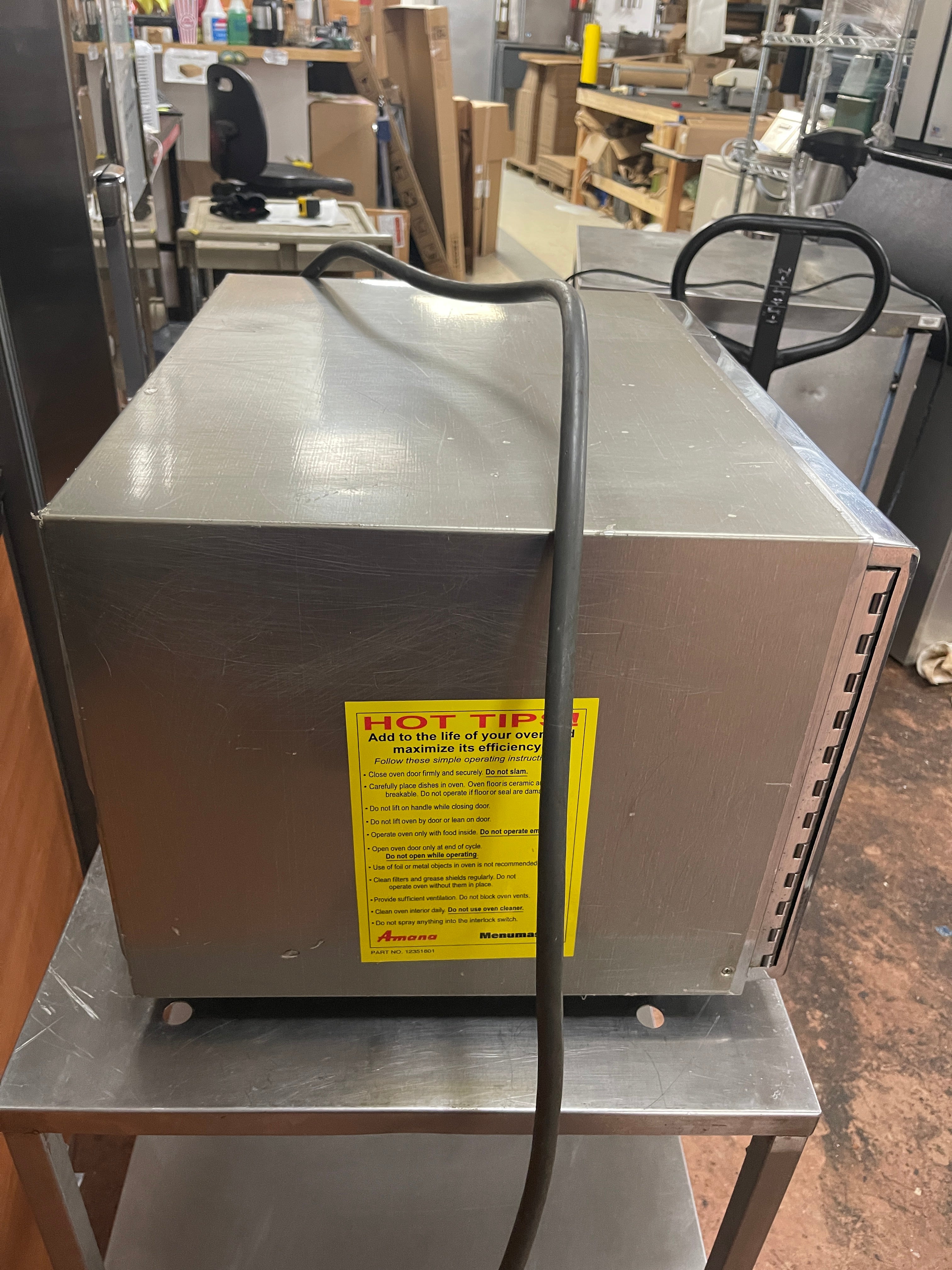 Used Amana RFS11LW Commercial Microwave 110V