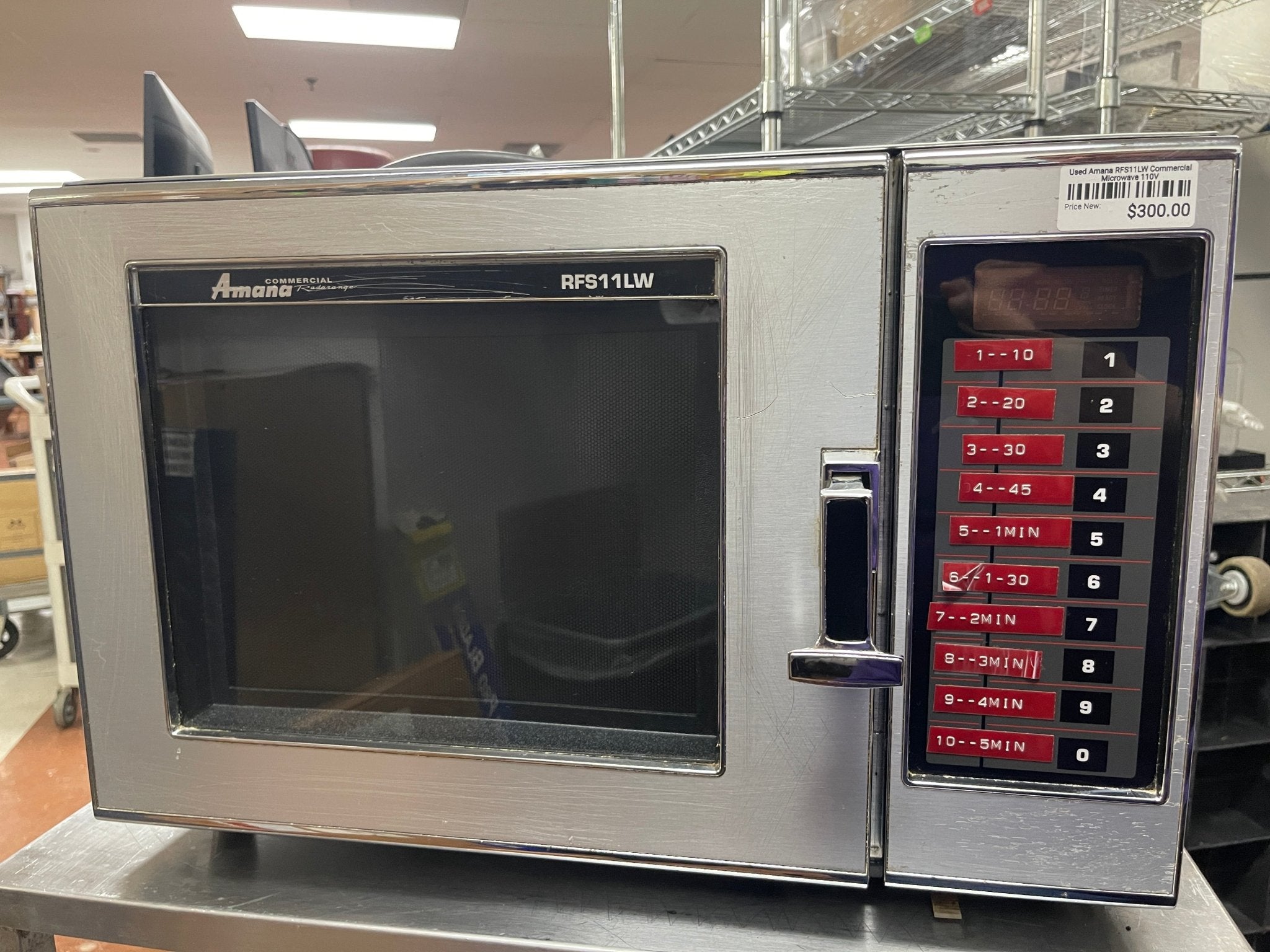 Used Amana RFS11LW Commercial Microwave 110V - Falcon Restaurant Supply - 1