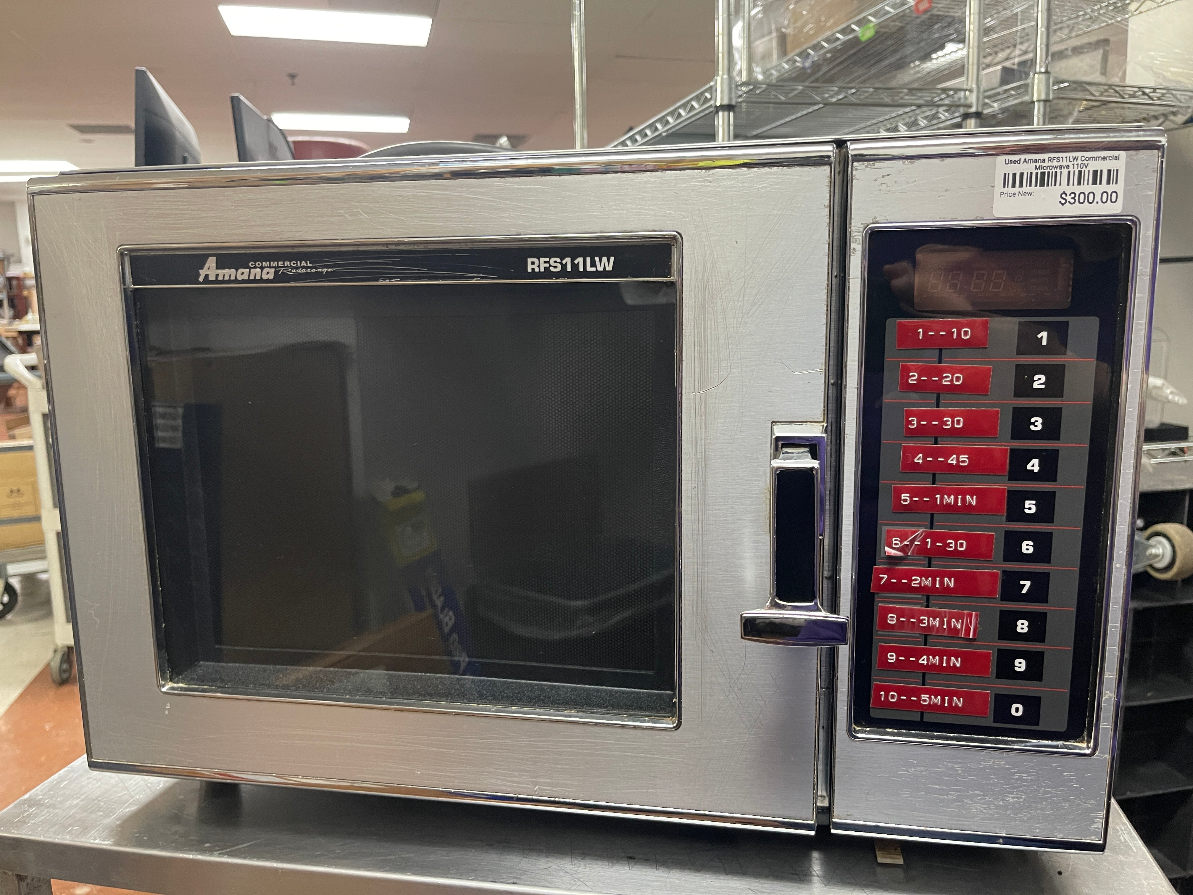 Used Amana RFS11LW Commercial Microwave 110V
