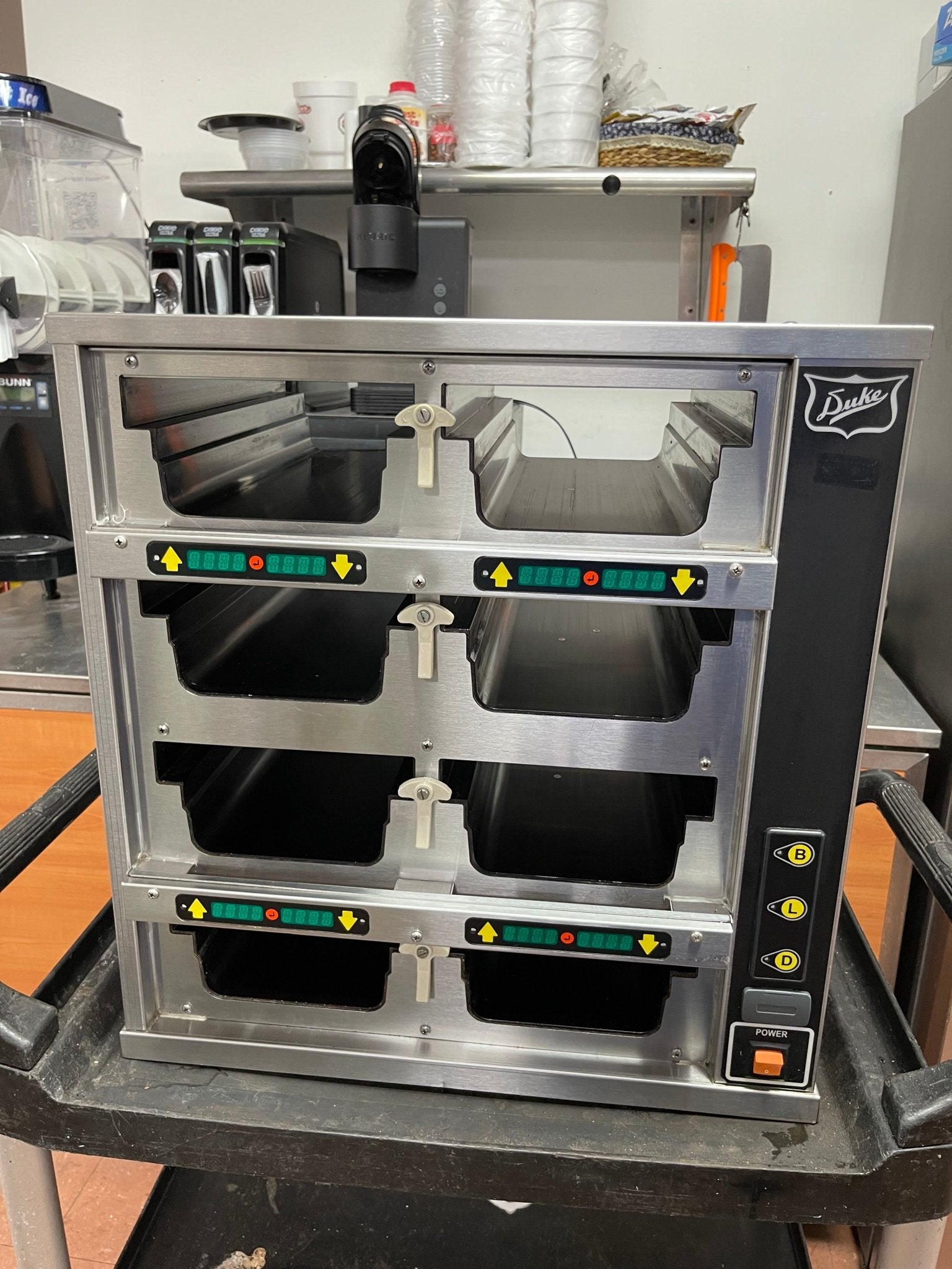 Used DUKE FWM3 - 42 Pass - Through Commercial Food Warmer 208V - Falcon Restaurant Supply - 1