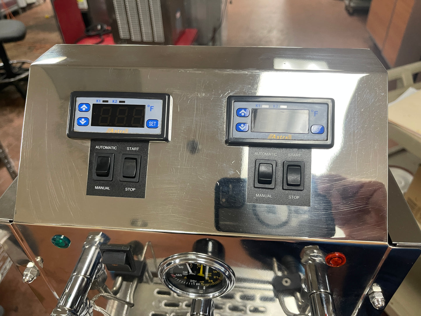 Used Astra STA2400 Automatic 2-Wand Milk and Coffee Steamer Frother - 220V