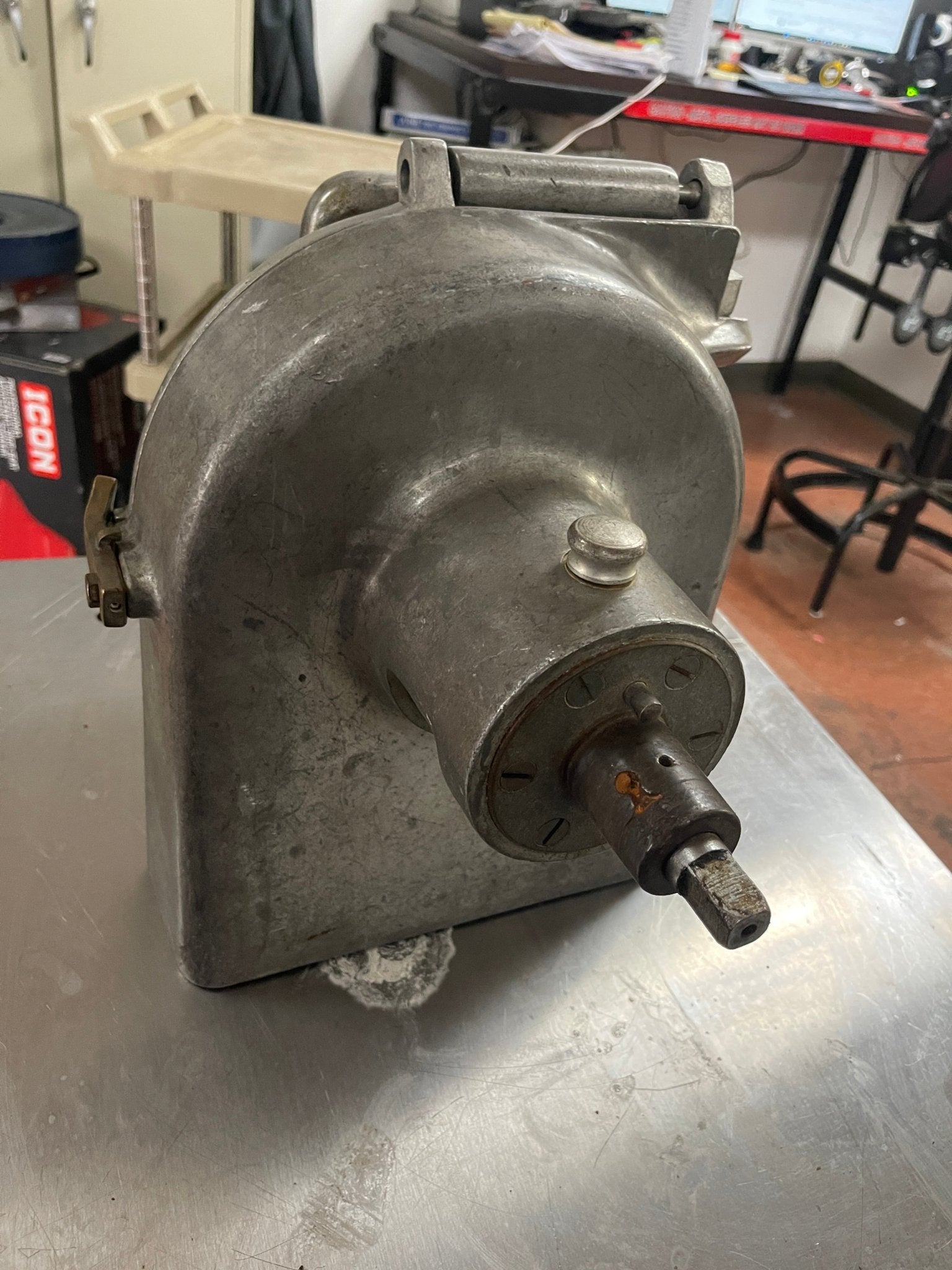 Used 9" Hobart VS9 - 12 Vegetable Slicer Attachment for No. 12 Hub - Falcon Restaurant Supply - 4