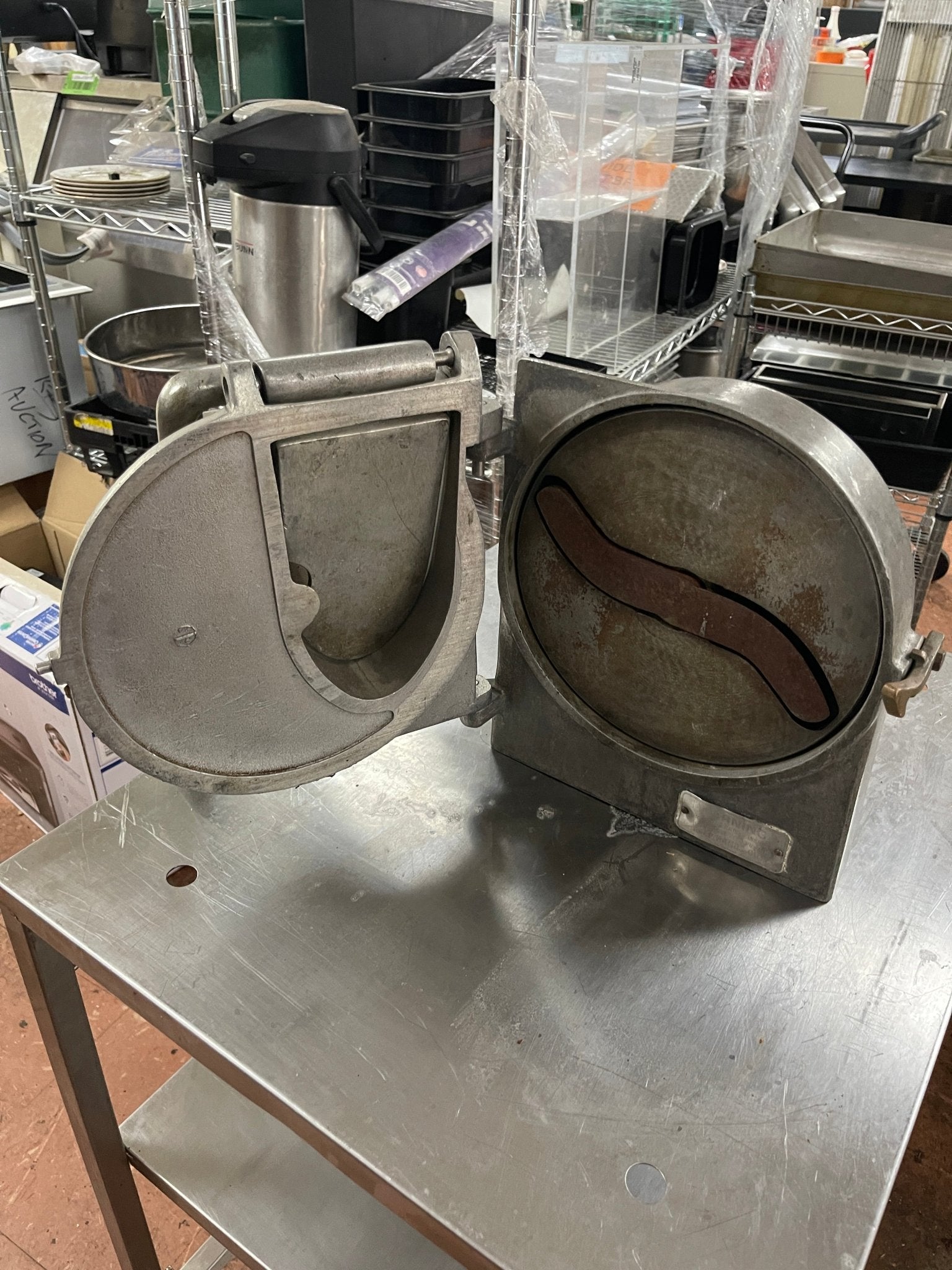 Used 9" Hobart VS9 - 12 Vegetable Slicer Attachment for No. 12 Hub - Falcon Restaurant Supply - 5