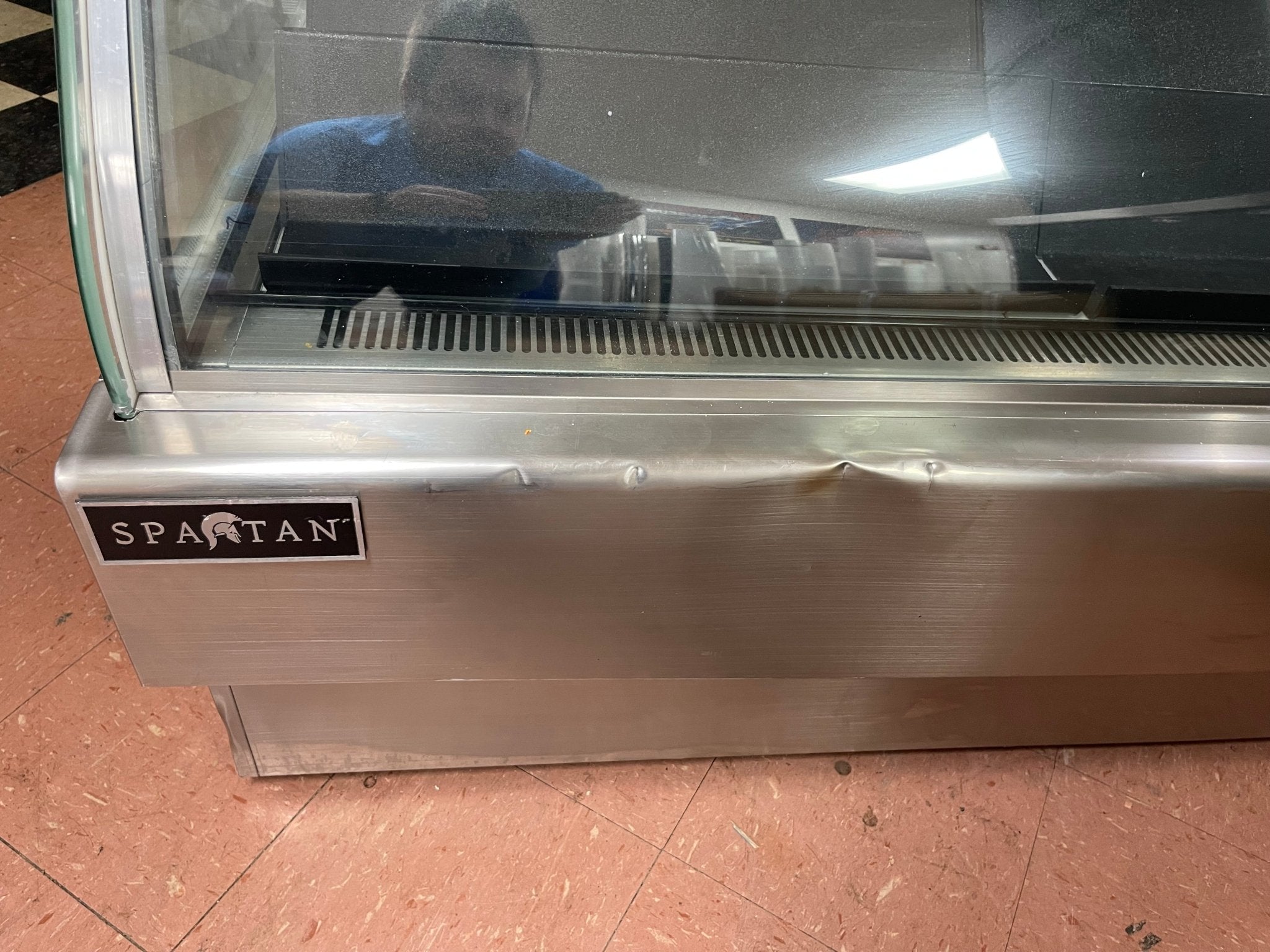 Used Spartan BCB72 Curved Glass Refrigerated Deli Display Case 120V - Falcon Restaurant Supply - 9