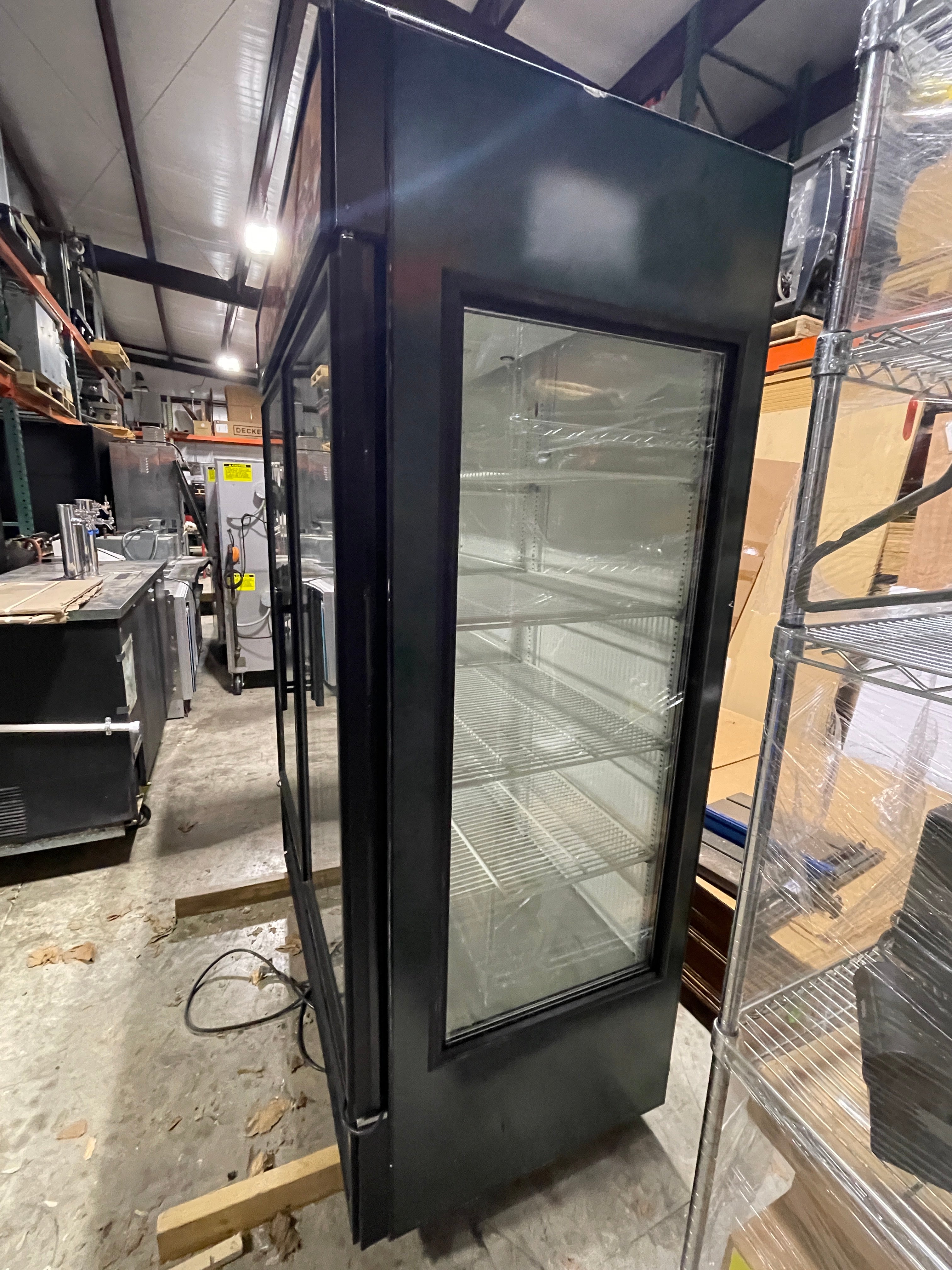 Used 2010 True GEM-49 Glass 2 Door Refrigerated Merchandiser w/ Glass Sides 120V