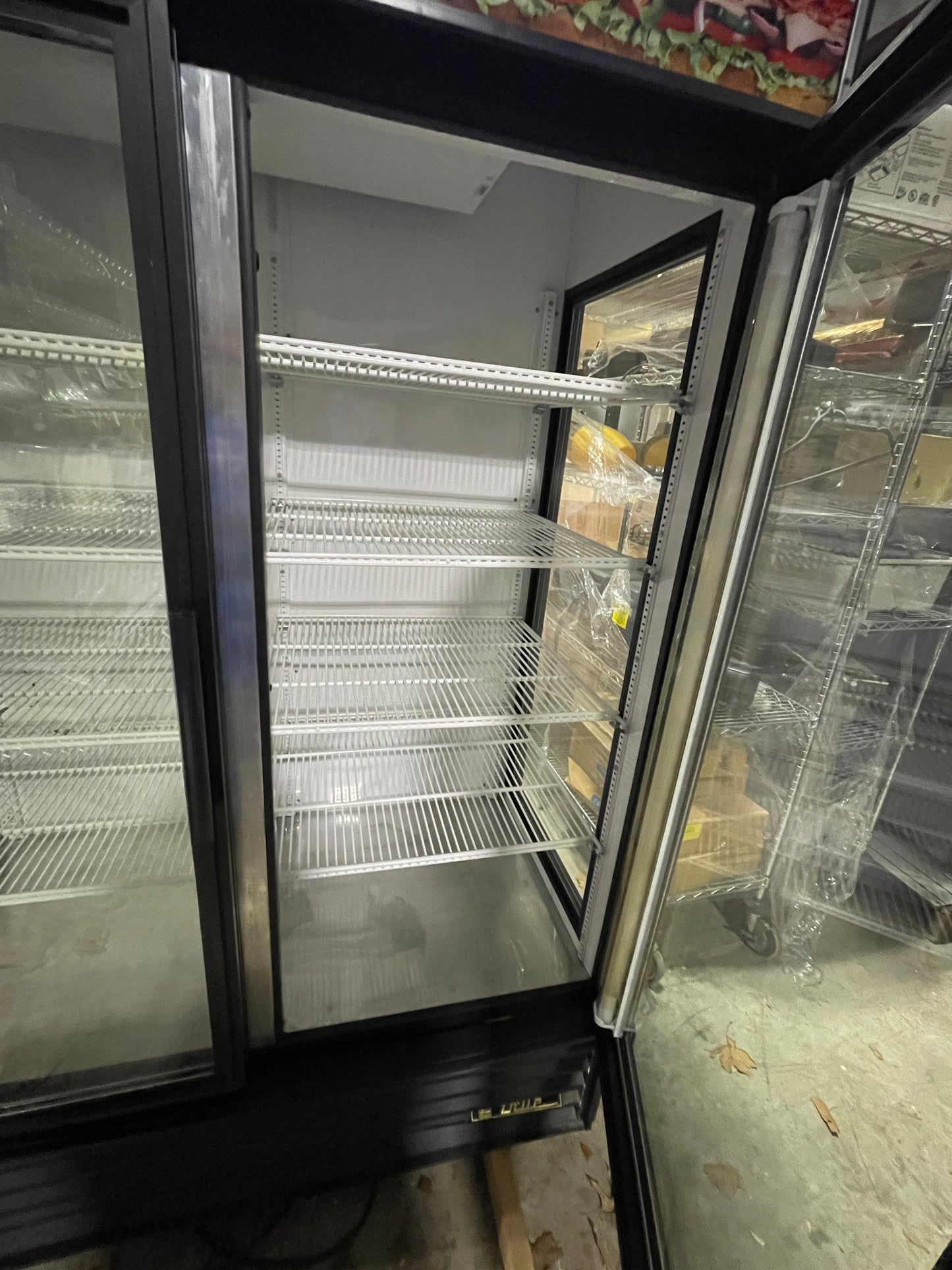 Used 2010 True GEM-49 Glass 2 Door Refrigerated Merchandiser w/ Glass Sides 120V