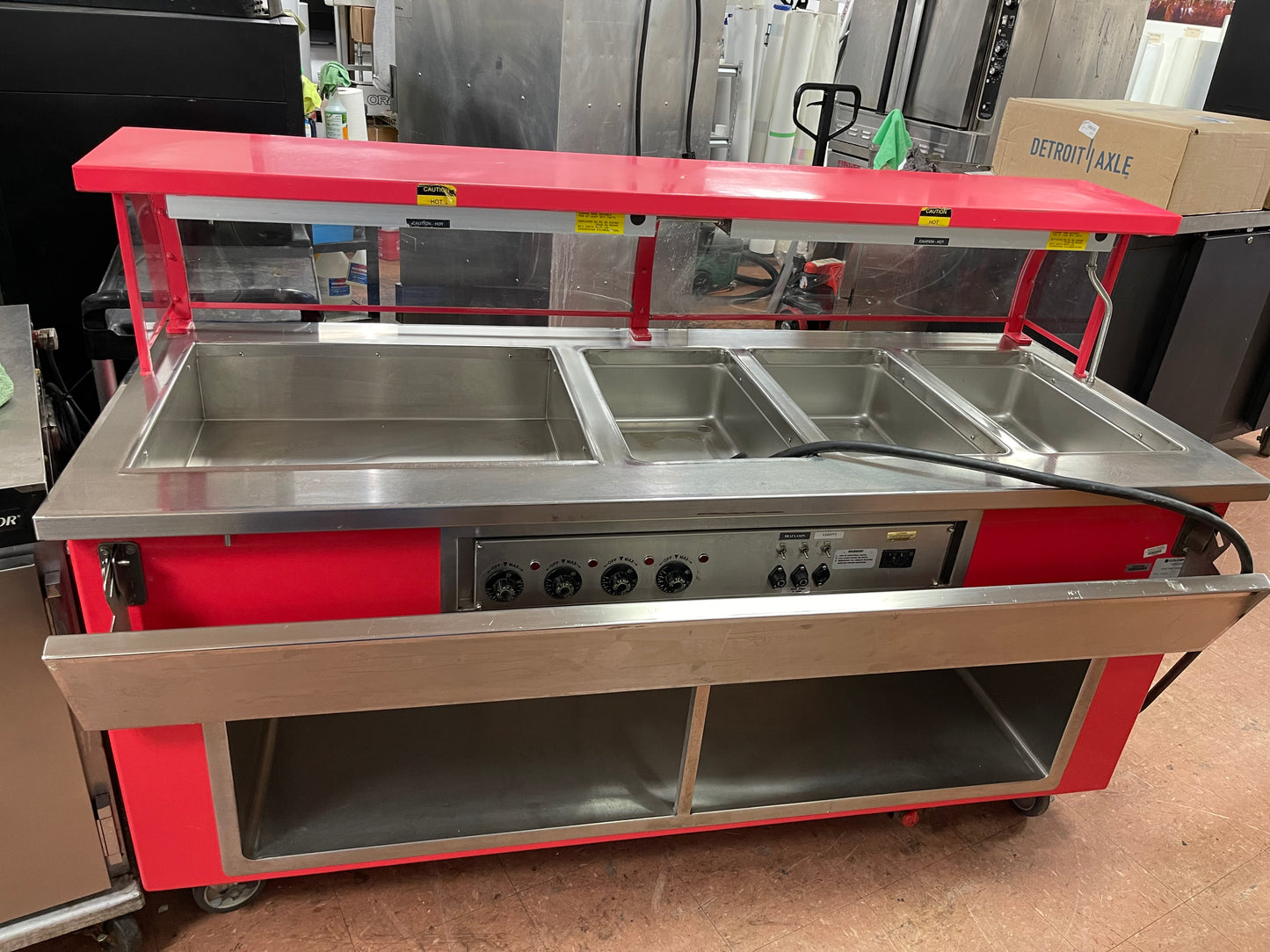 Used ColorPoint 74" Commercial Buffet 4 Open Well Steam Table Heated 220V