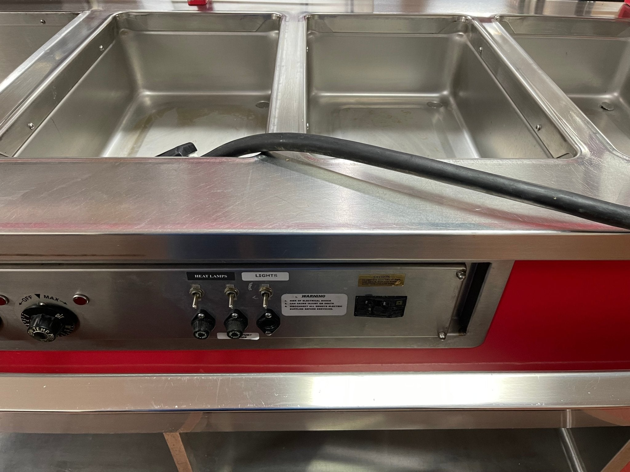 Used ColorPoint 74" Commercial Buffet 4 Open Well Steam Table Heated 220V - Falcon Restaurant Supply - 7