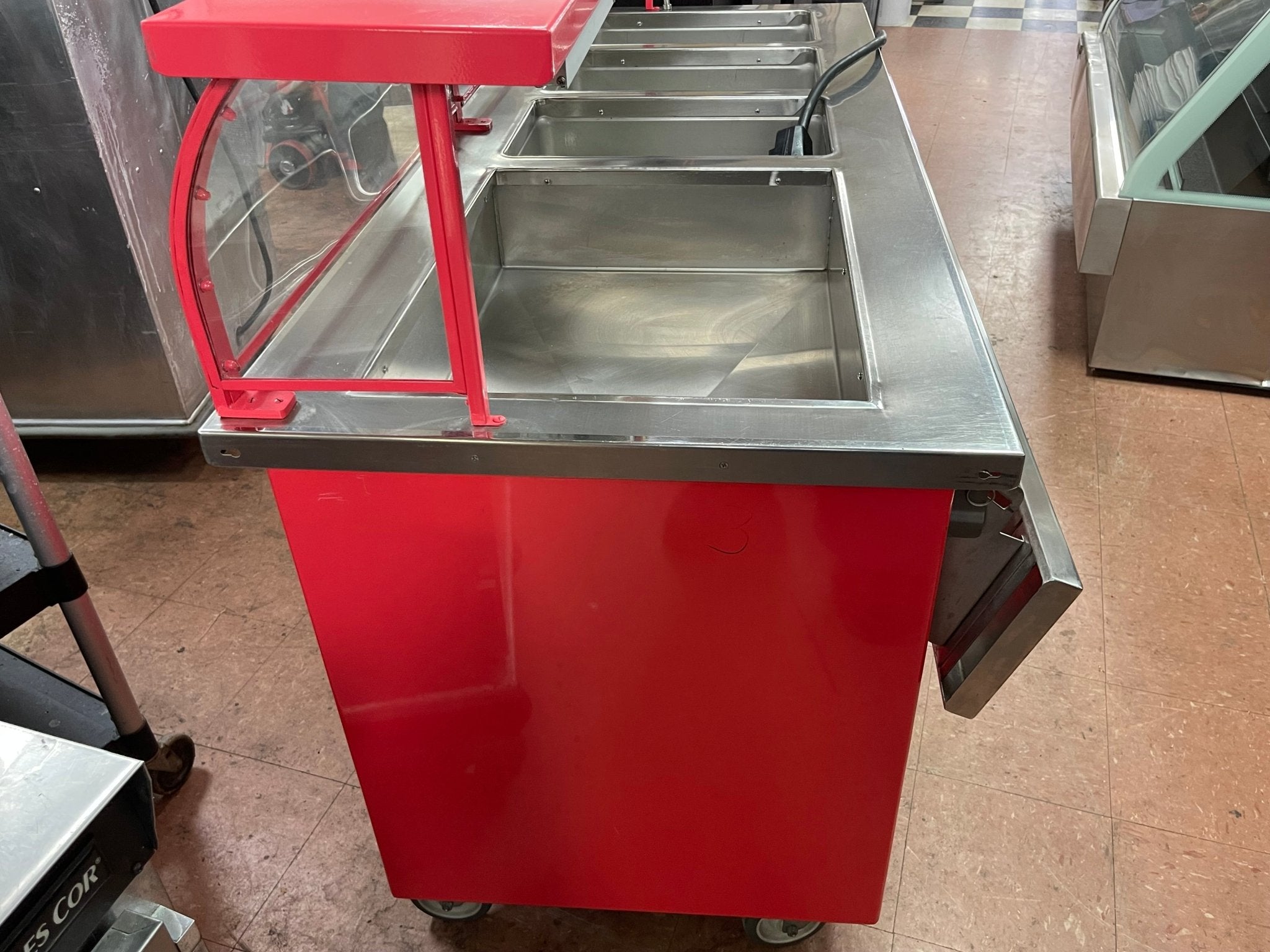 Used ColorPoint 74" Commercial Buffet 4 Open Well Steam Table Heated 220V - Falcon Restaurant Supply - 13