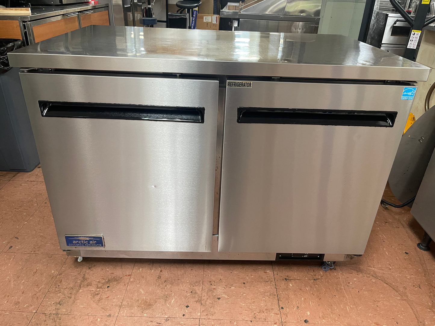 Used 48" Arctic Air AUC48RZ Undercounter 2 Door Refrigerator 115V As-Is