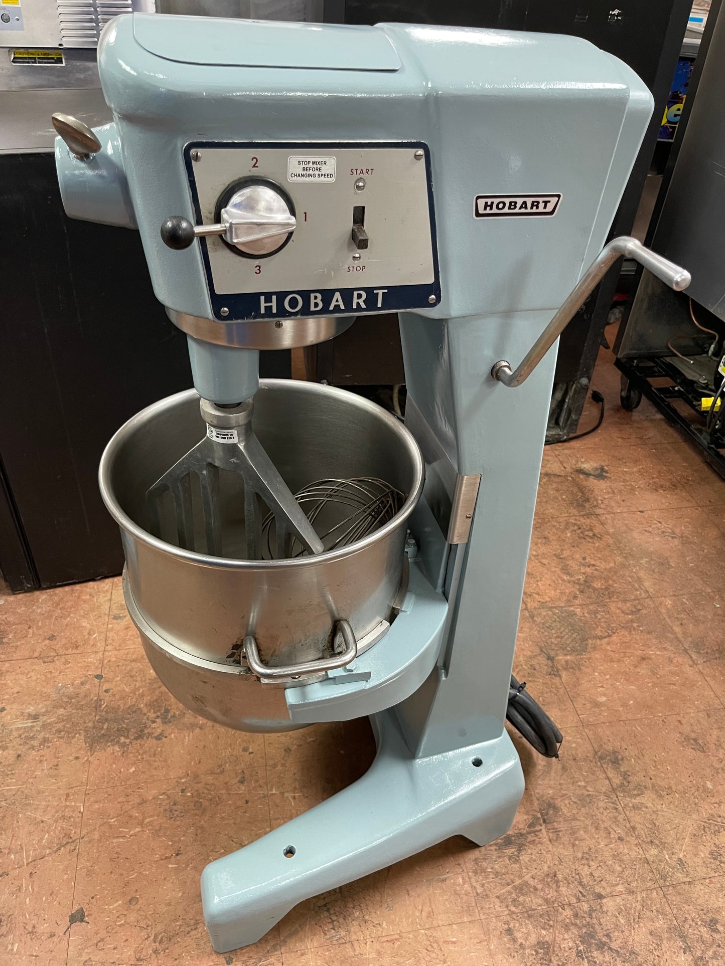 Used Hobart D-300 30qt Commercial Floor Stand Mixer 208V - JS