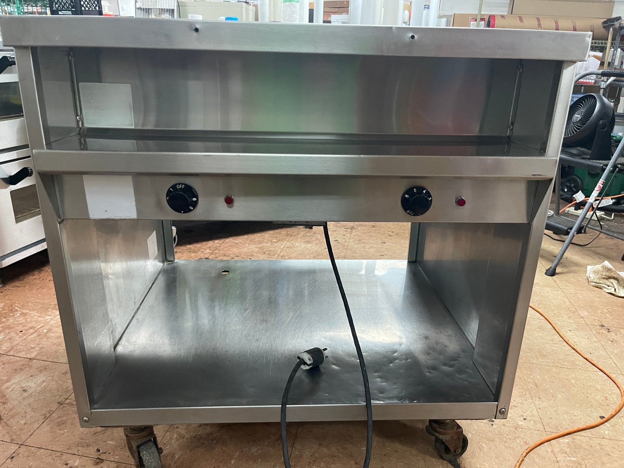 Used 33" Randell 3612M Stainless Steel 2 Open Well Steam Table 208/240V - CNT 1 - Falcon Restaurant Supply - 2