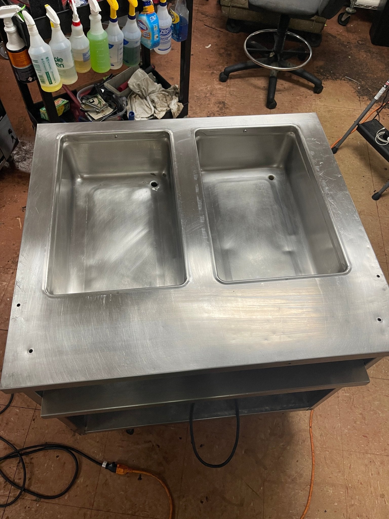 Used 33" Randell 3612M Stainless Steel 2 Open Well Steam Table 208/240V - CNT 1