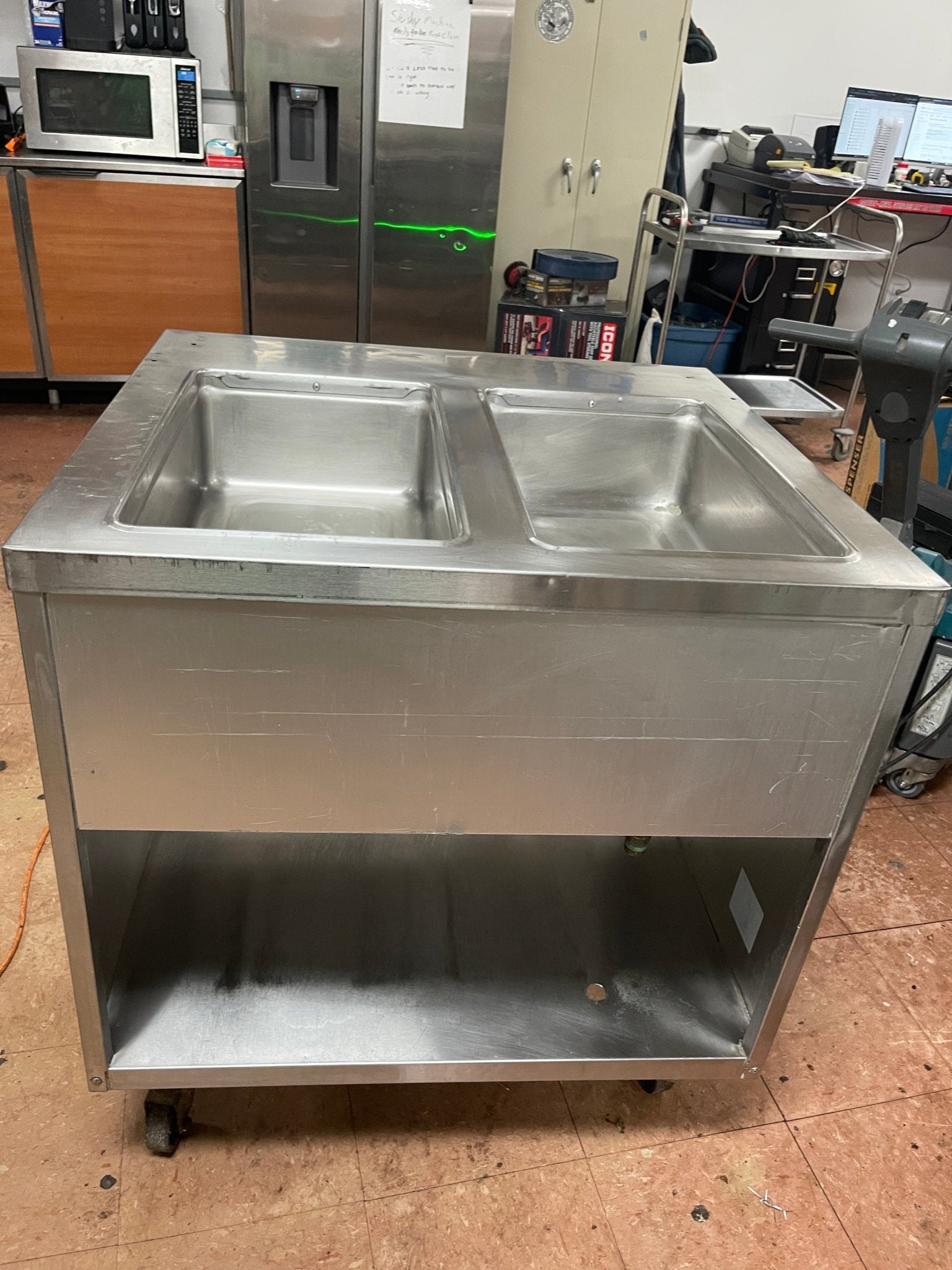 Used 33" Randell 3612M Stainless Steel 2 Open Well Steam Table 208/240V - CNT 1 - Falcon Restaurant Supply - 5