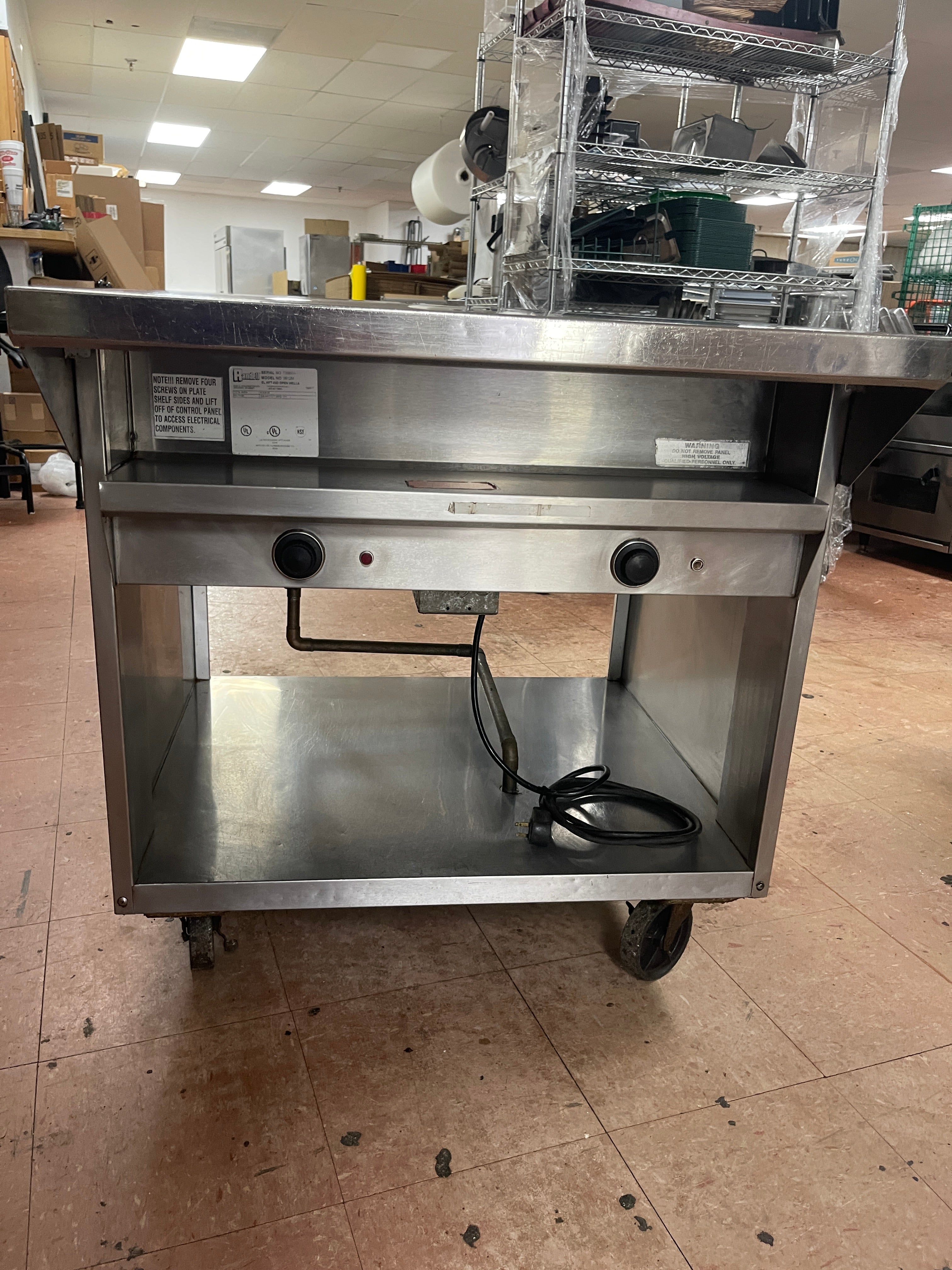 Used 33" Randell 3612M Stainless Steel 2 Open Well Steam Table 208/240V - 2