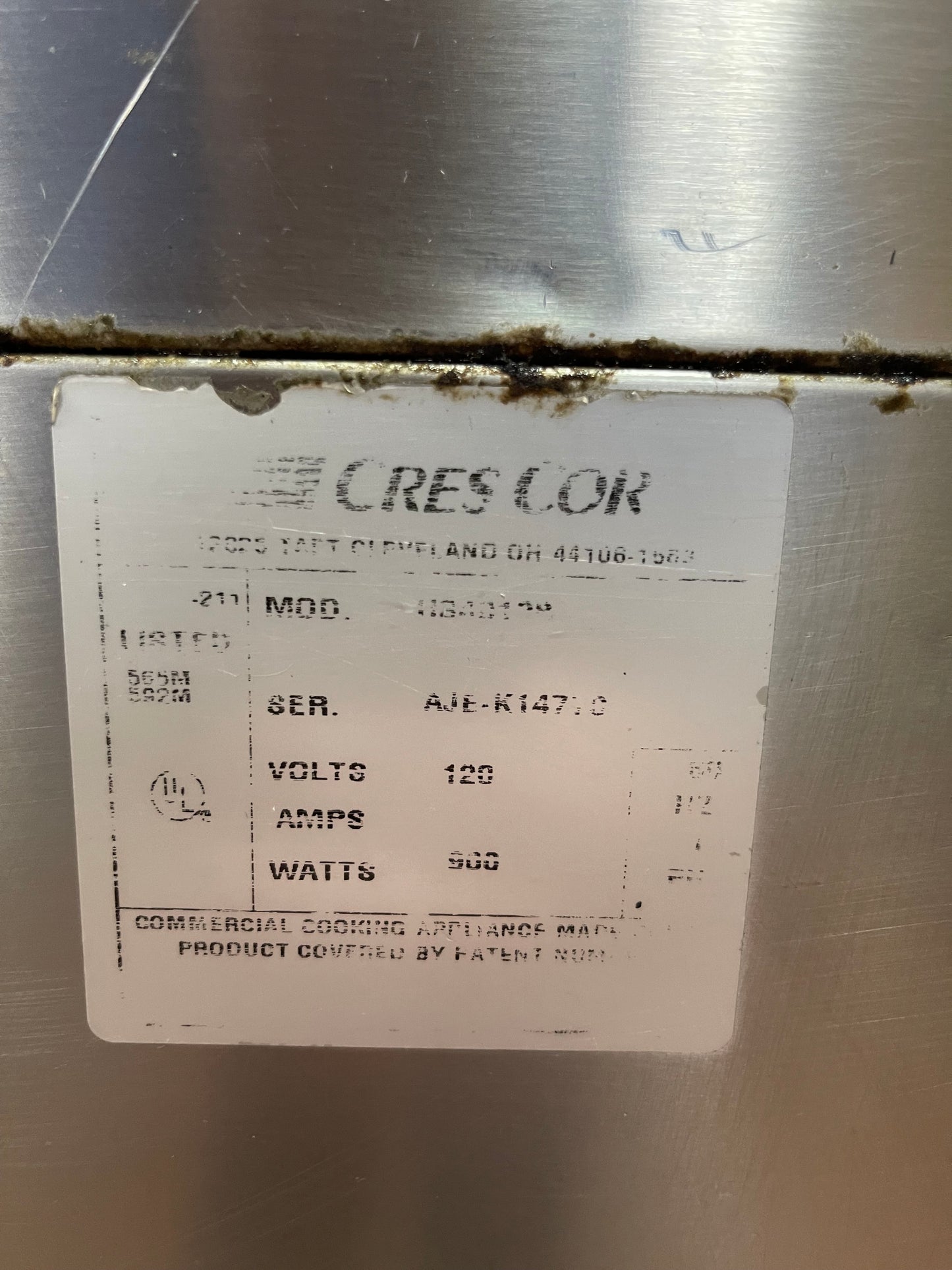 Used Cres Cor H34B128  Half Size Insulated 8 Pan Heated Holding Cabinet Food Warmer 120V