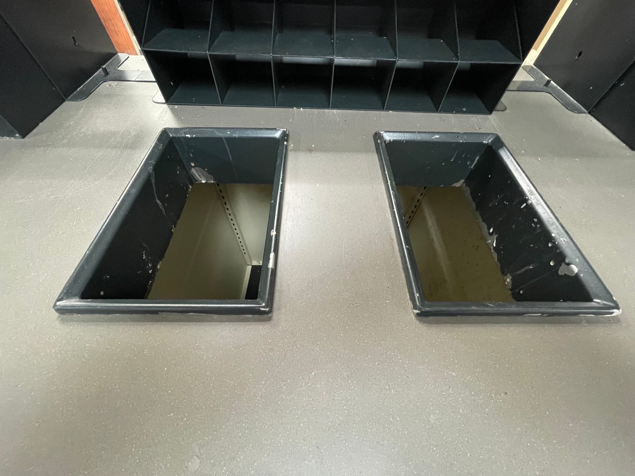 Used 3 Door Condiment Drink Station Cabinet Wooden Laminate - SB - Falcon Restaurant Supply - 3