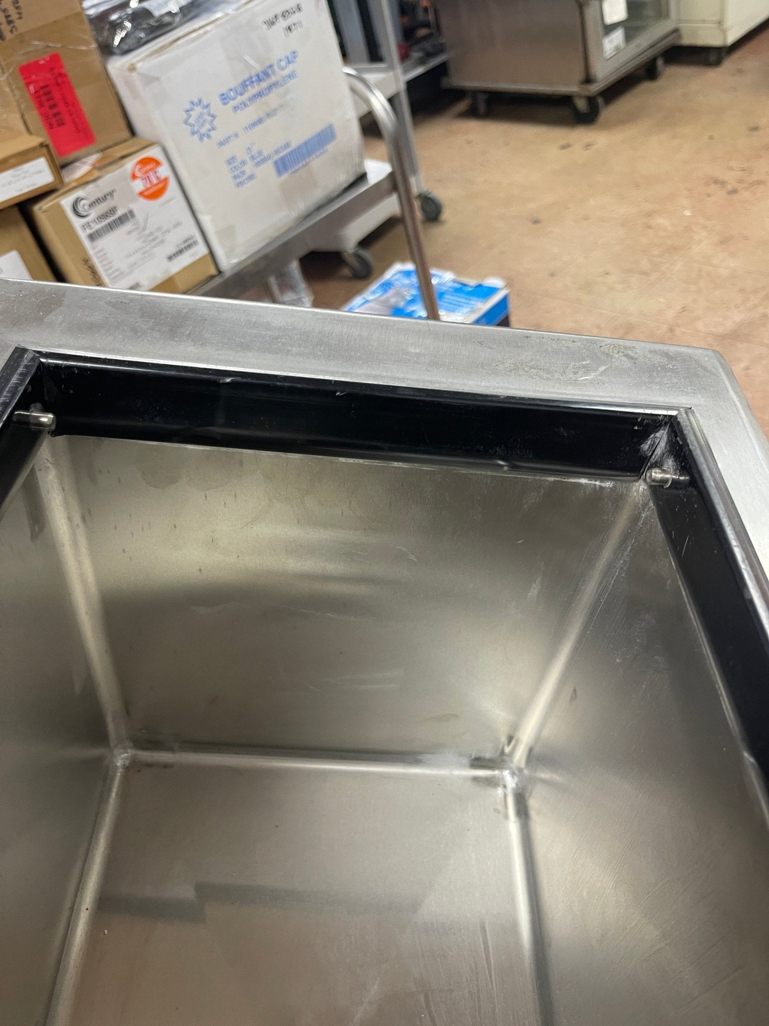 Used Stainless Steel Drop in Ice Chest Bid 18" x 12" SS312 - Falcon Restaurant Supply - 5