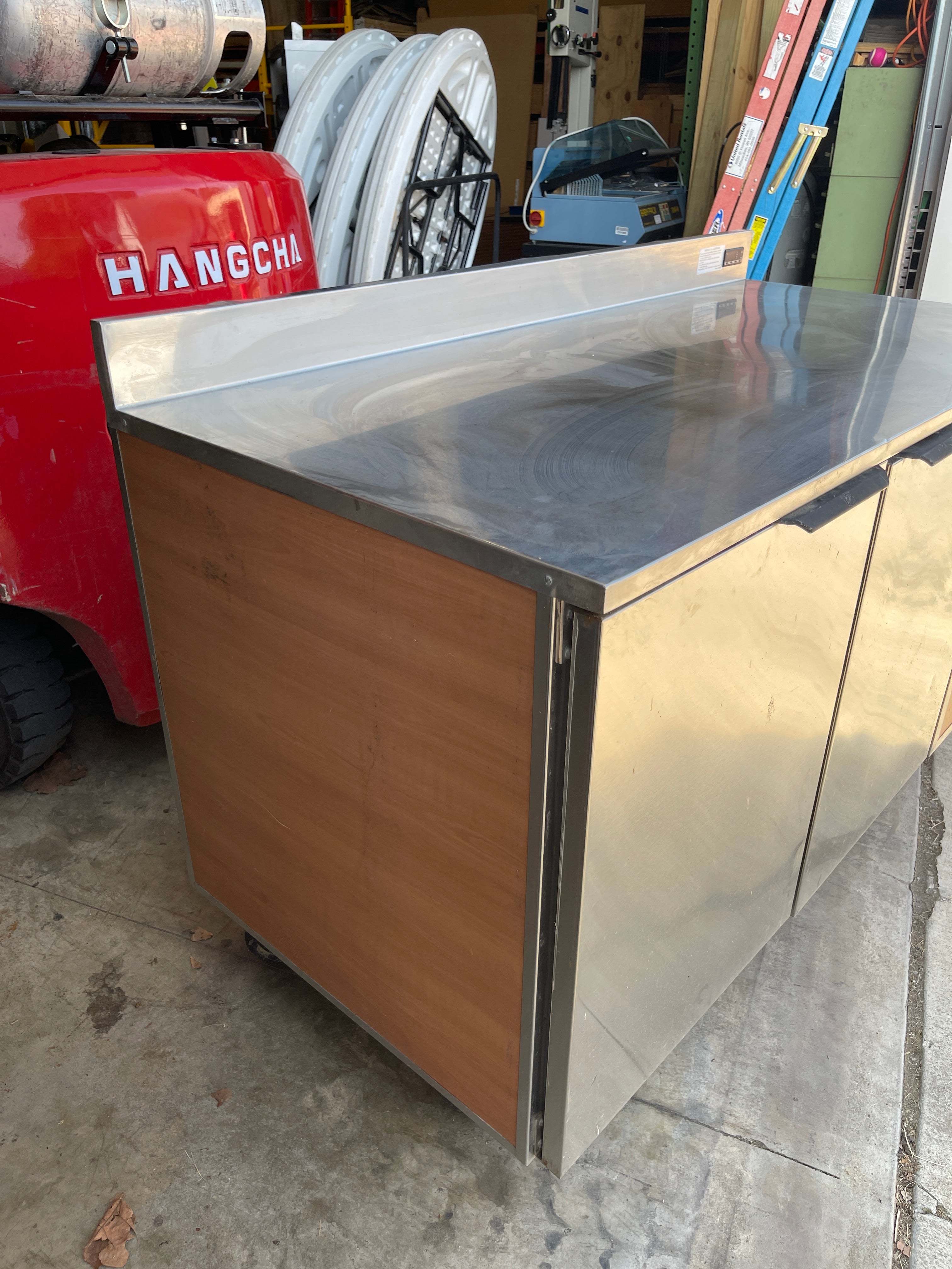 Used 60" Duke RBC-60M Refrigerated Work Top 2 Door Back Counter 120V - SG