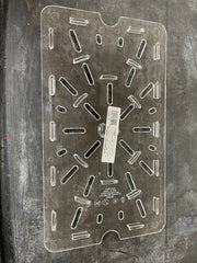 New Cambro 1218DSCW135 Camwear 14" x 8" Clear Plastic Food Box Drain Tray