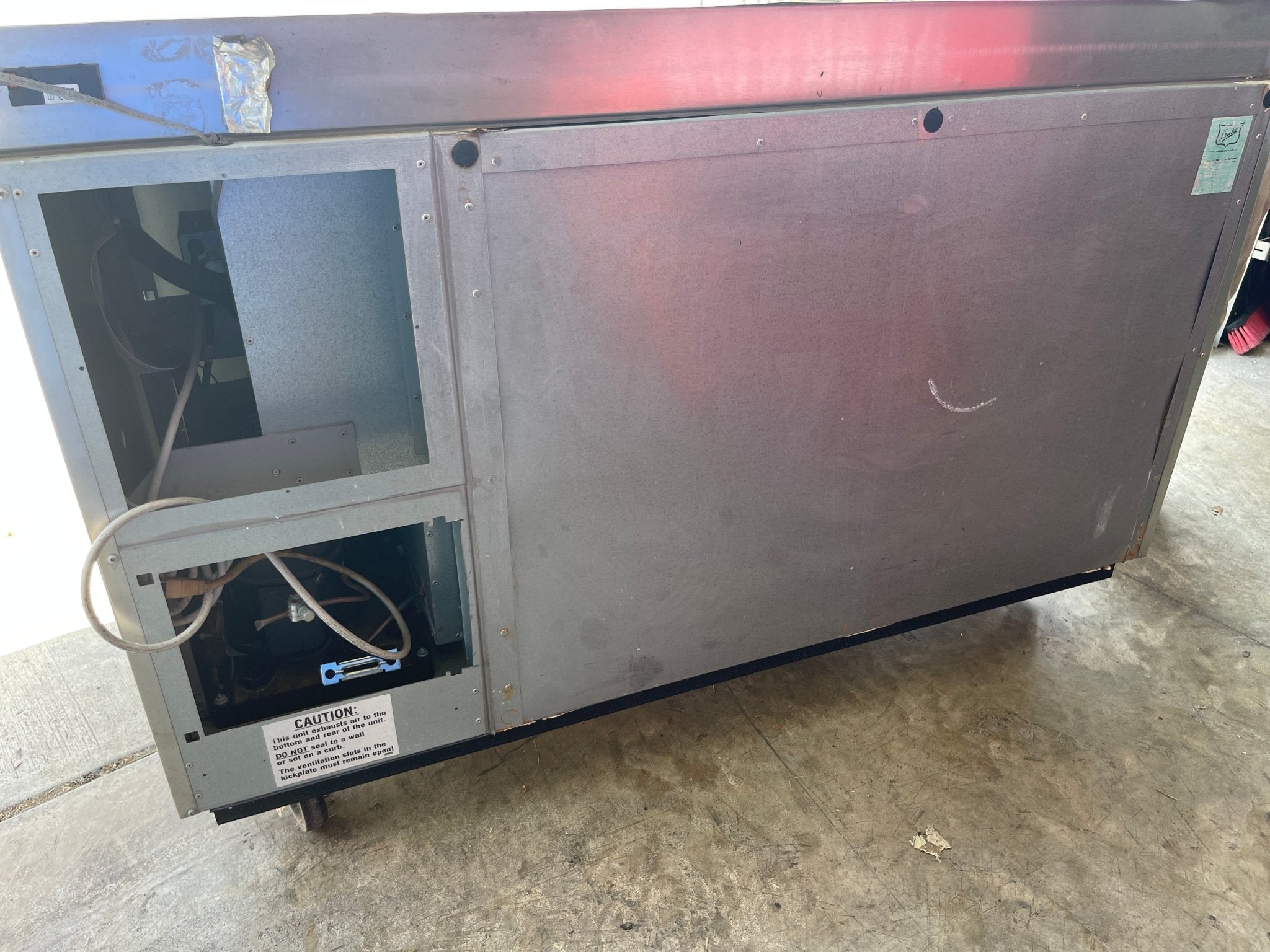 Used 60" Duke RBC - 60M Refrigerated Work Top 2 Door Back Counter 120V - SG - Falcon Restaurant Supply - 7