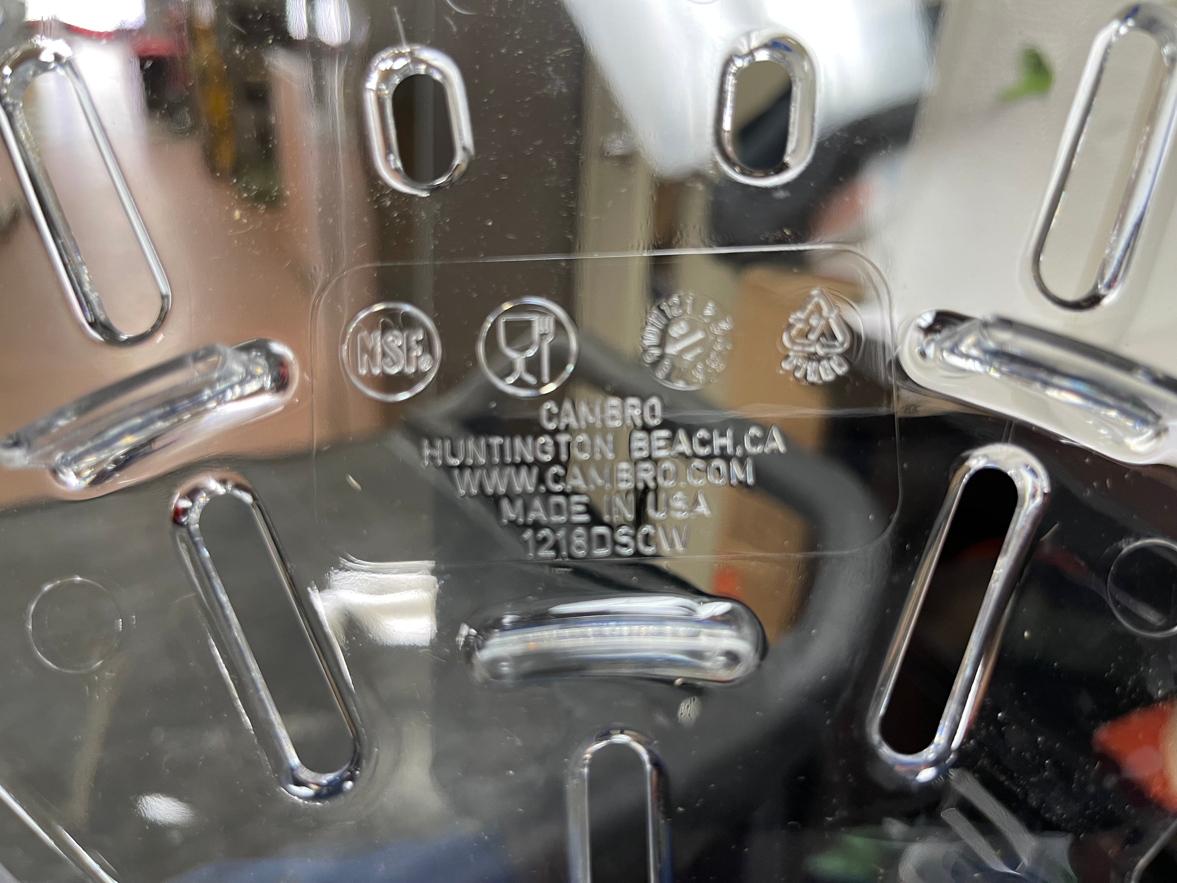 New Cambro 1218DSCW135 Camwear 14" x 8" Clear Plastic Food Box Drain Tray