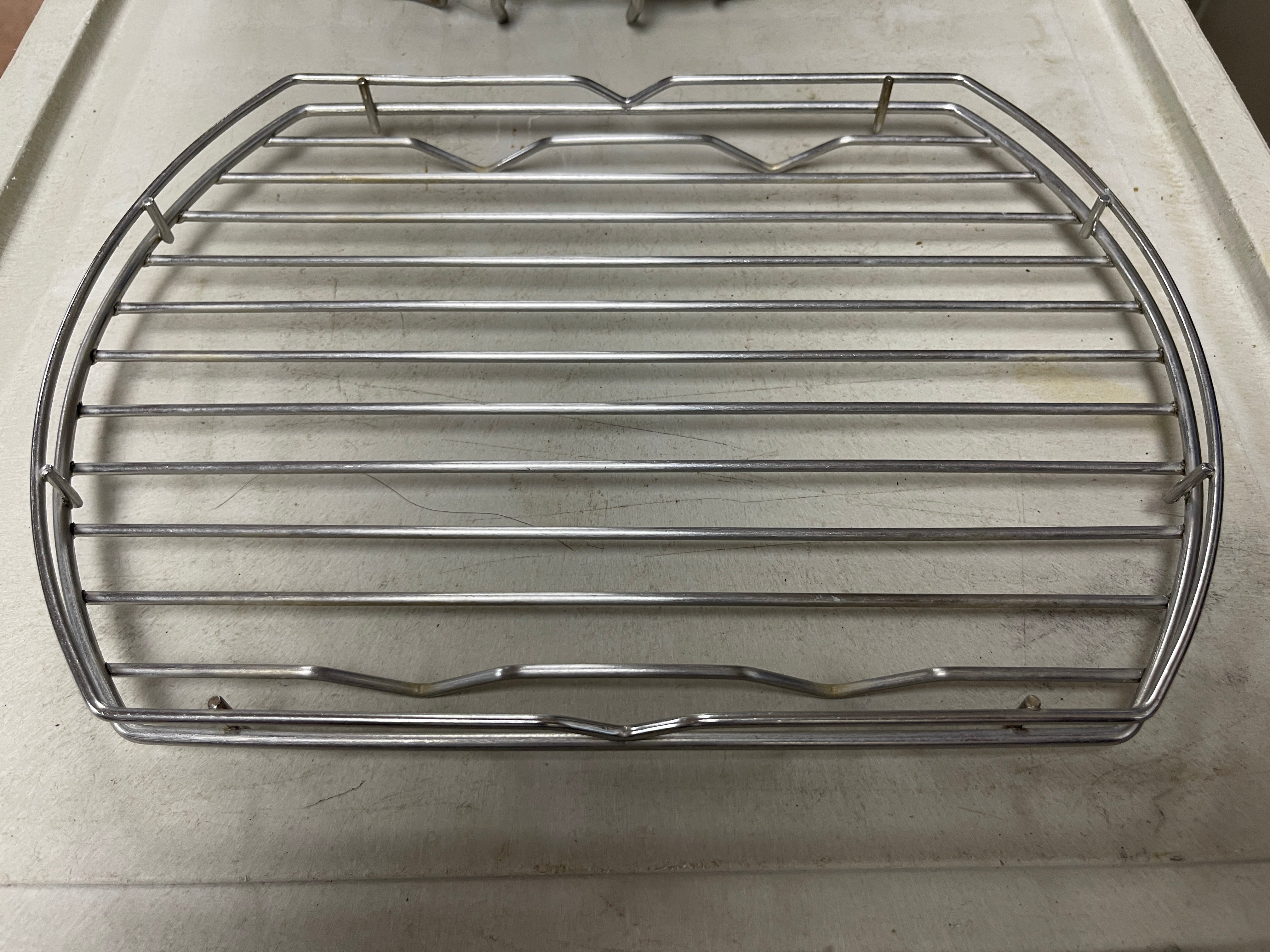 Used Winston PS2837-1 Fryer Quarter Rack Stainless Wire Frying Rack