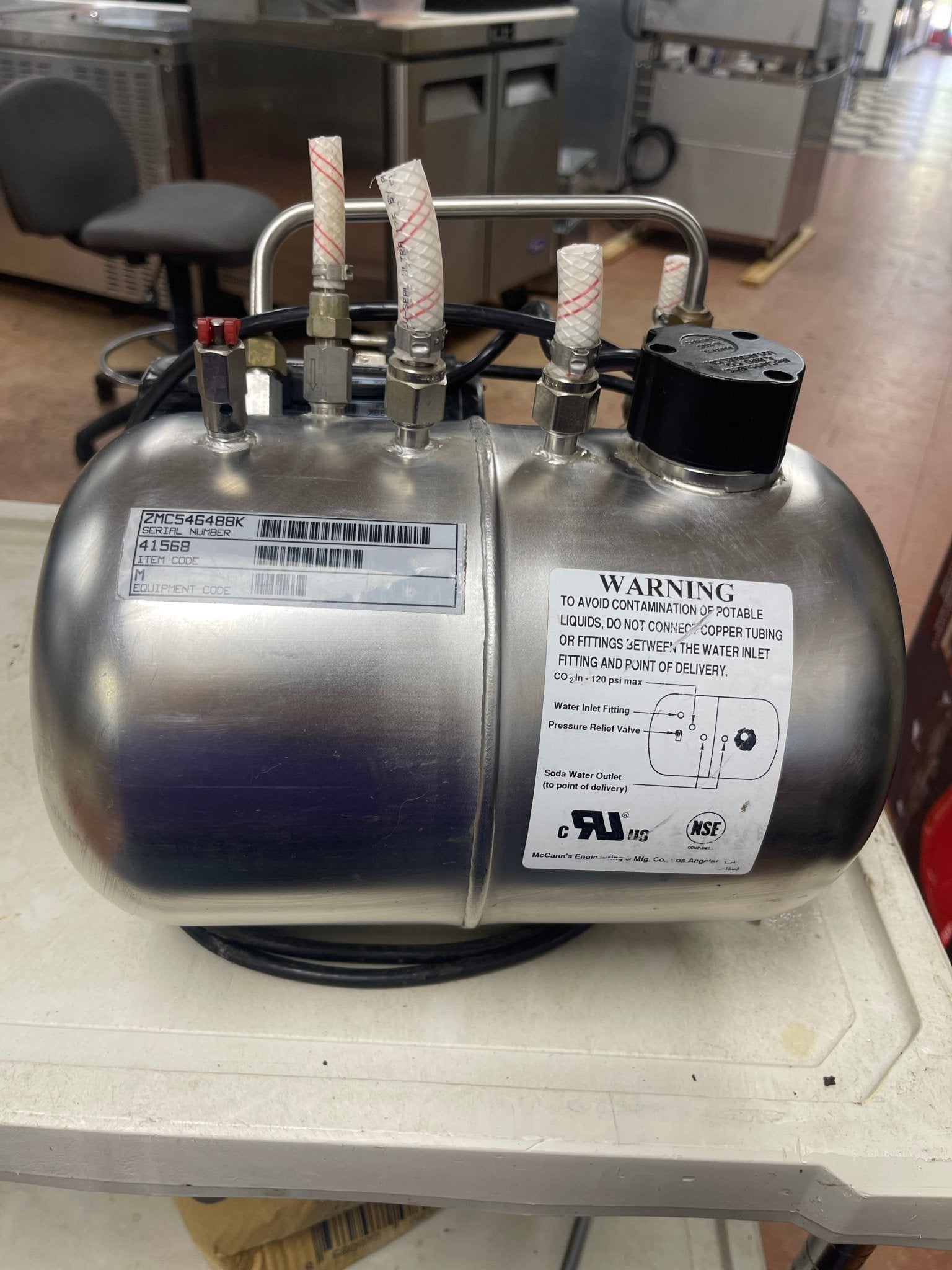 Used McCann's E200397 E - Series Fastflow Drink Carbonator - 115V - Falcon Restaurant Supply - 5